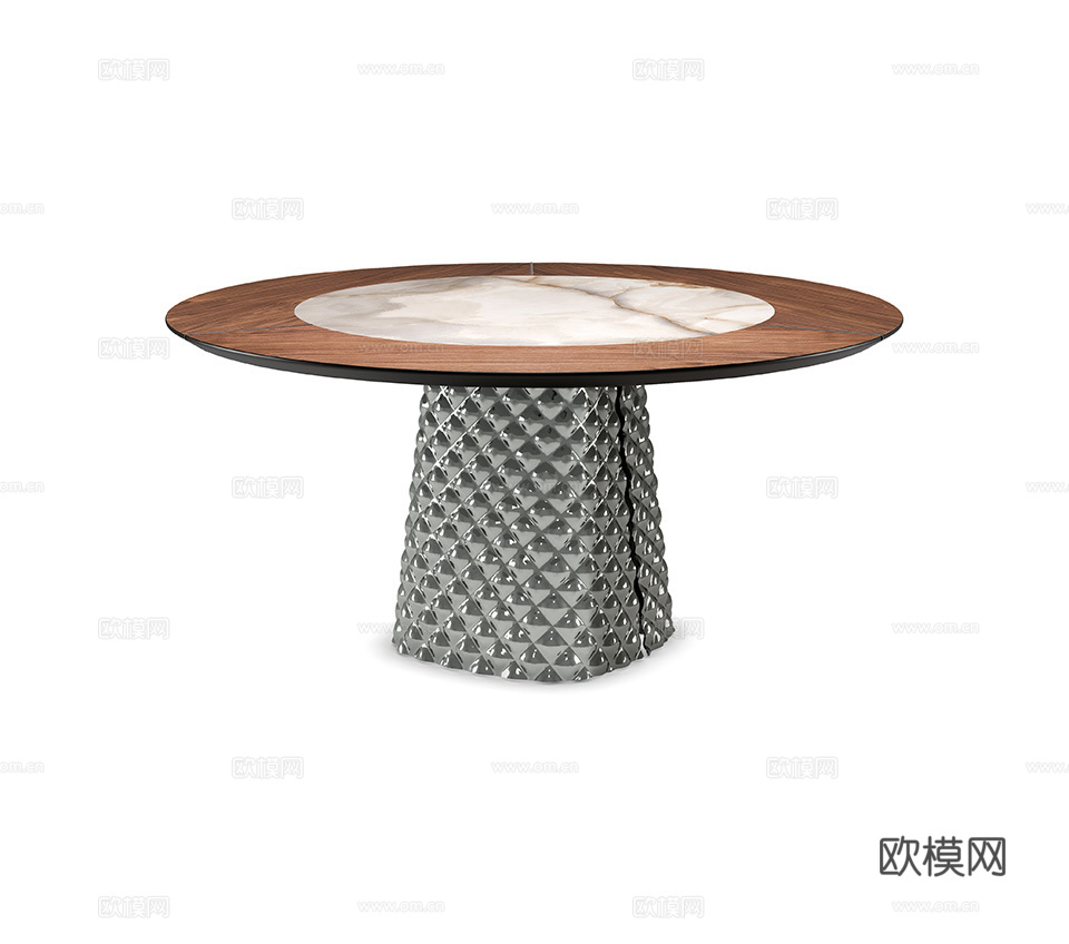 Cattelan Italia 意式圆餐桌3d模型下载（渲染图1）