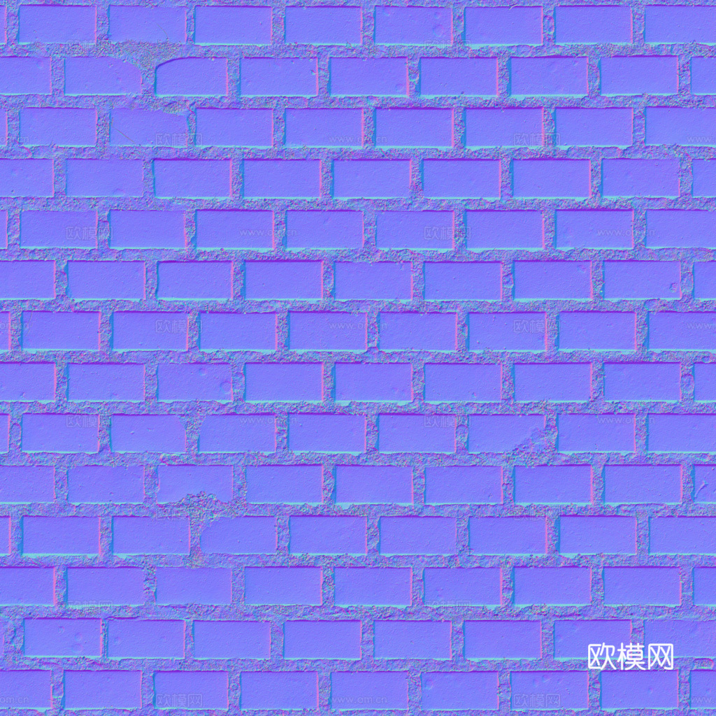 无缝灰色户外砖铺路石铺路砖 PBR材质贴图 1k