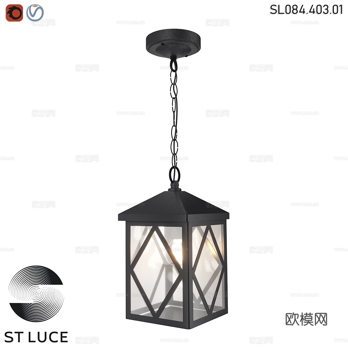 户外灯3d模型下载