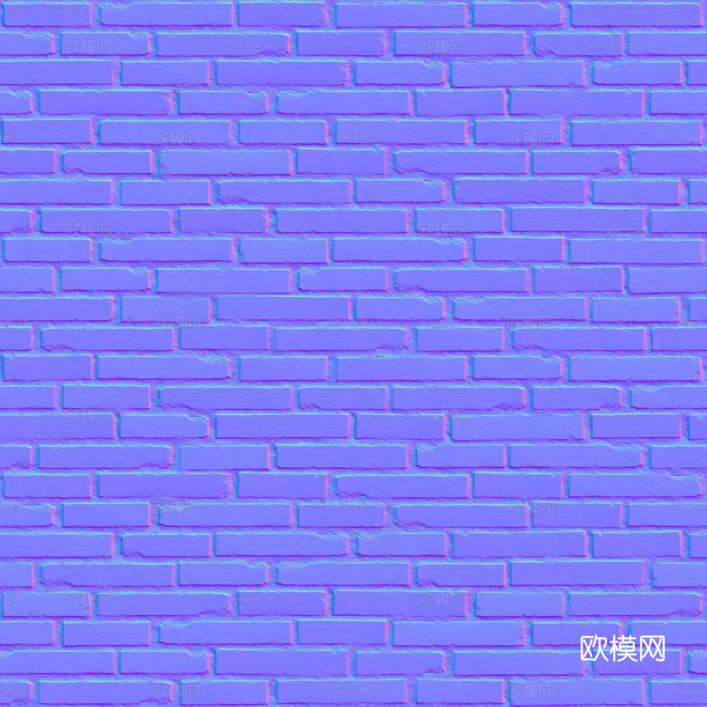 无缝红砖砖墙老旧砖墙 PBR材质贴图 1k