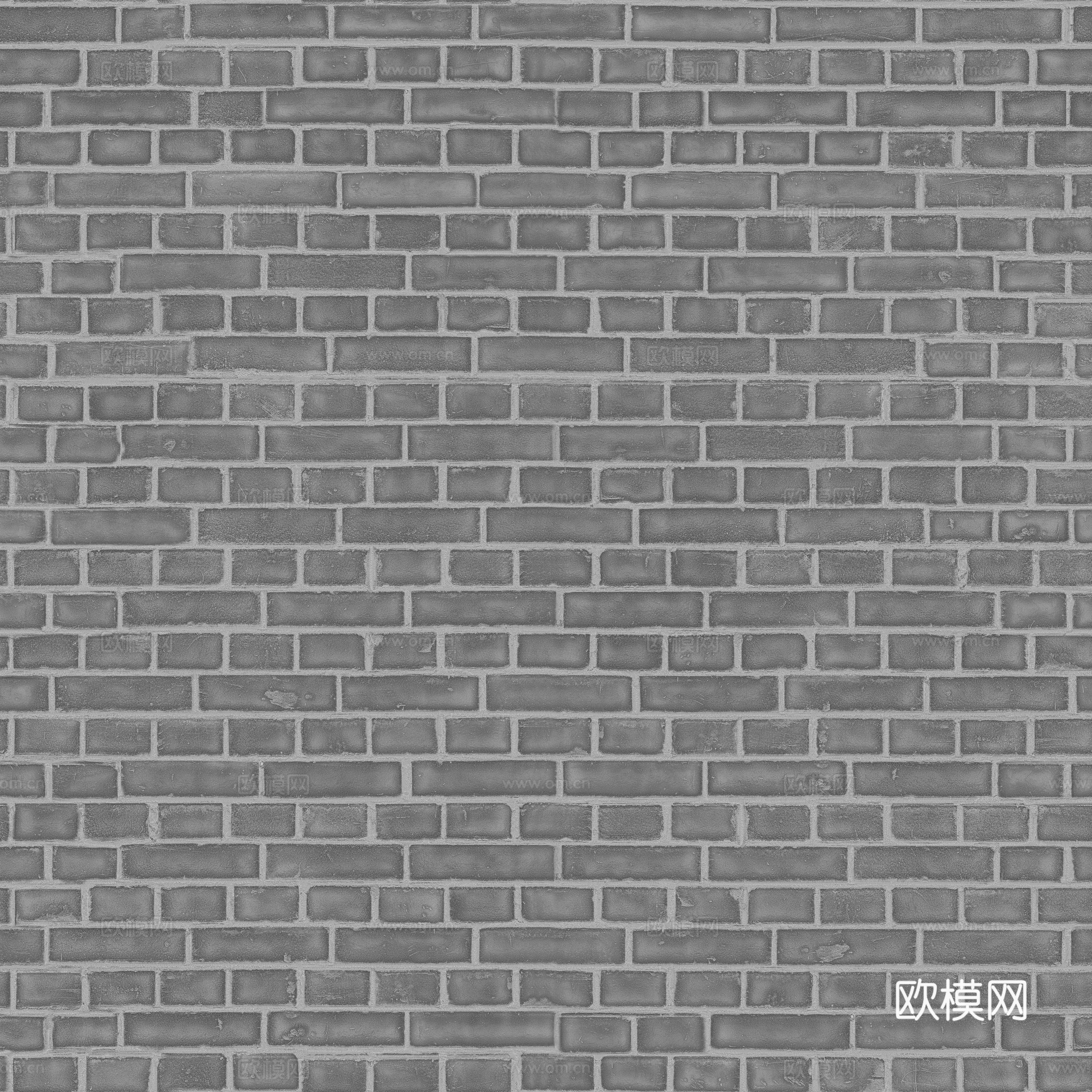 无缝红砖墙砖户外砖 PBR材质贴图 2k