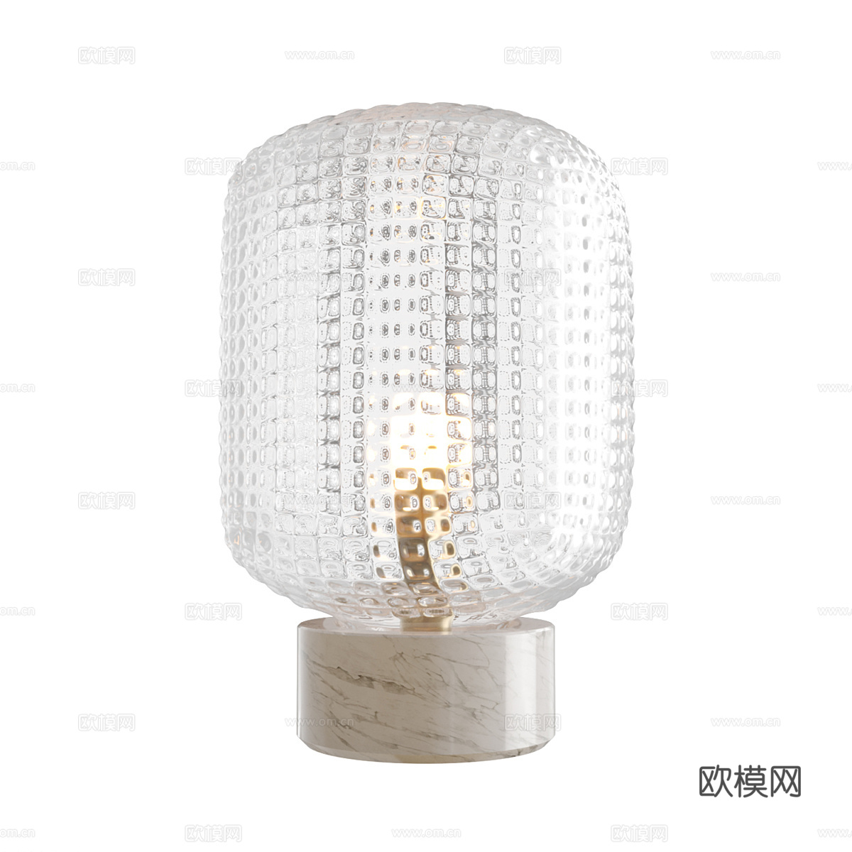 现代简约台灯 台灯 简约台灯 书房台灯 玻璃台灯 灯3d模型下载