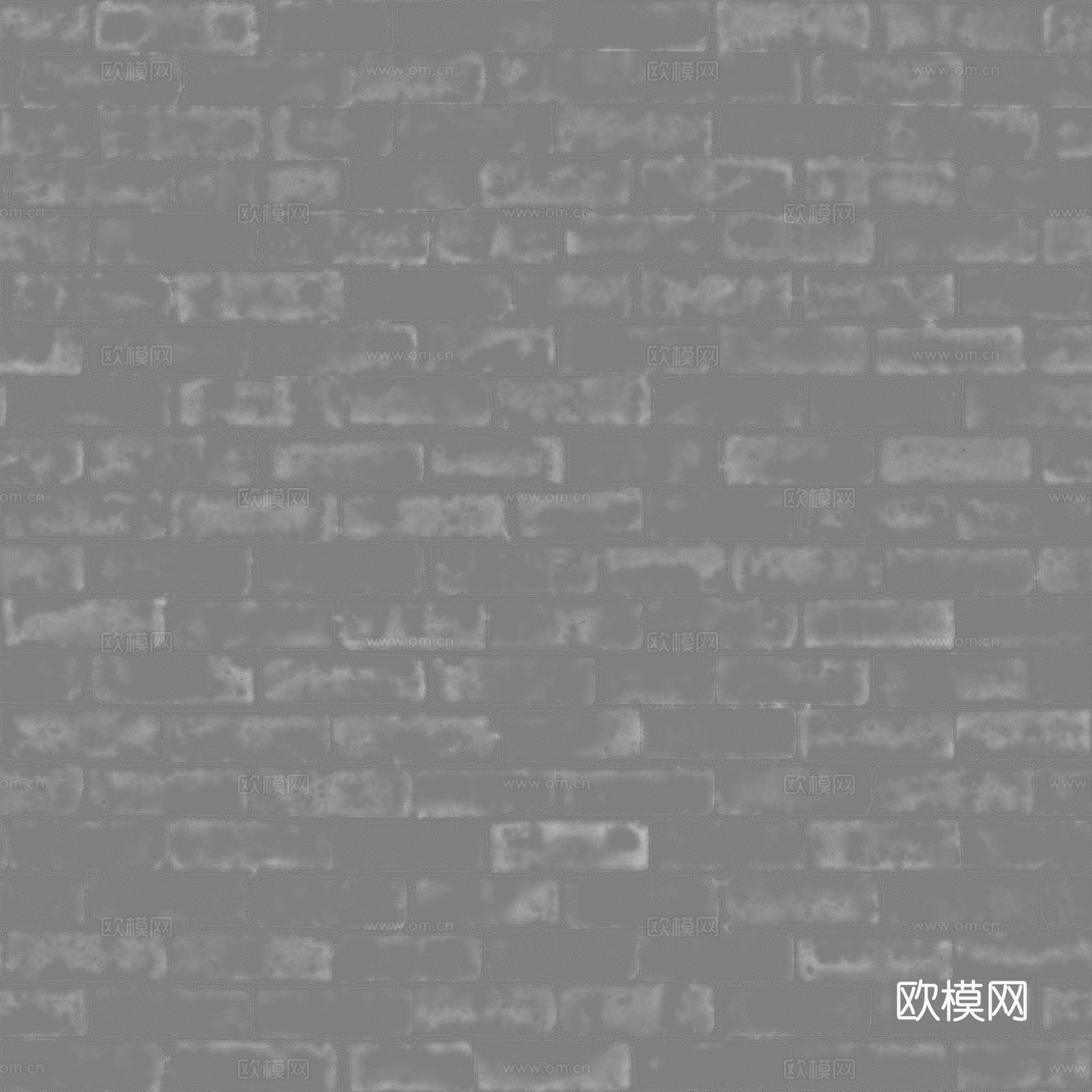 无缝老旧红砖户外砖墙砖铺路砖 PBR材质贴图 2k