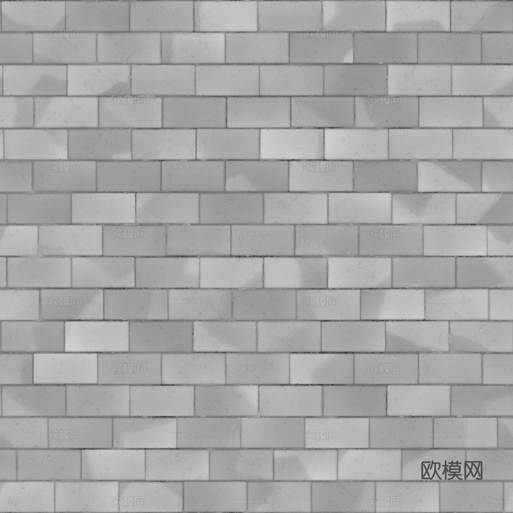 无缝红砖户外砖铺路石铺路砖 PBR材质贴图 1k