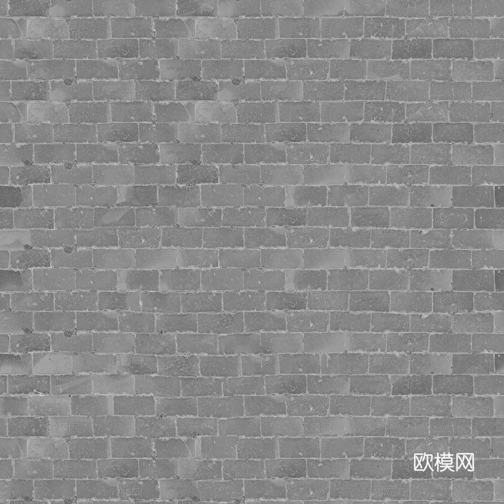 无缝红砖砖墙砖地老旧红砖 PBR材质贴图 1k