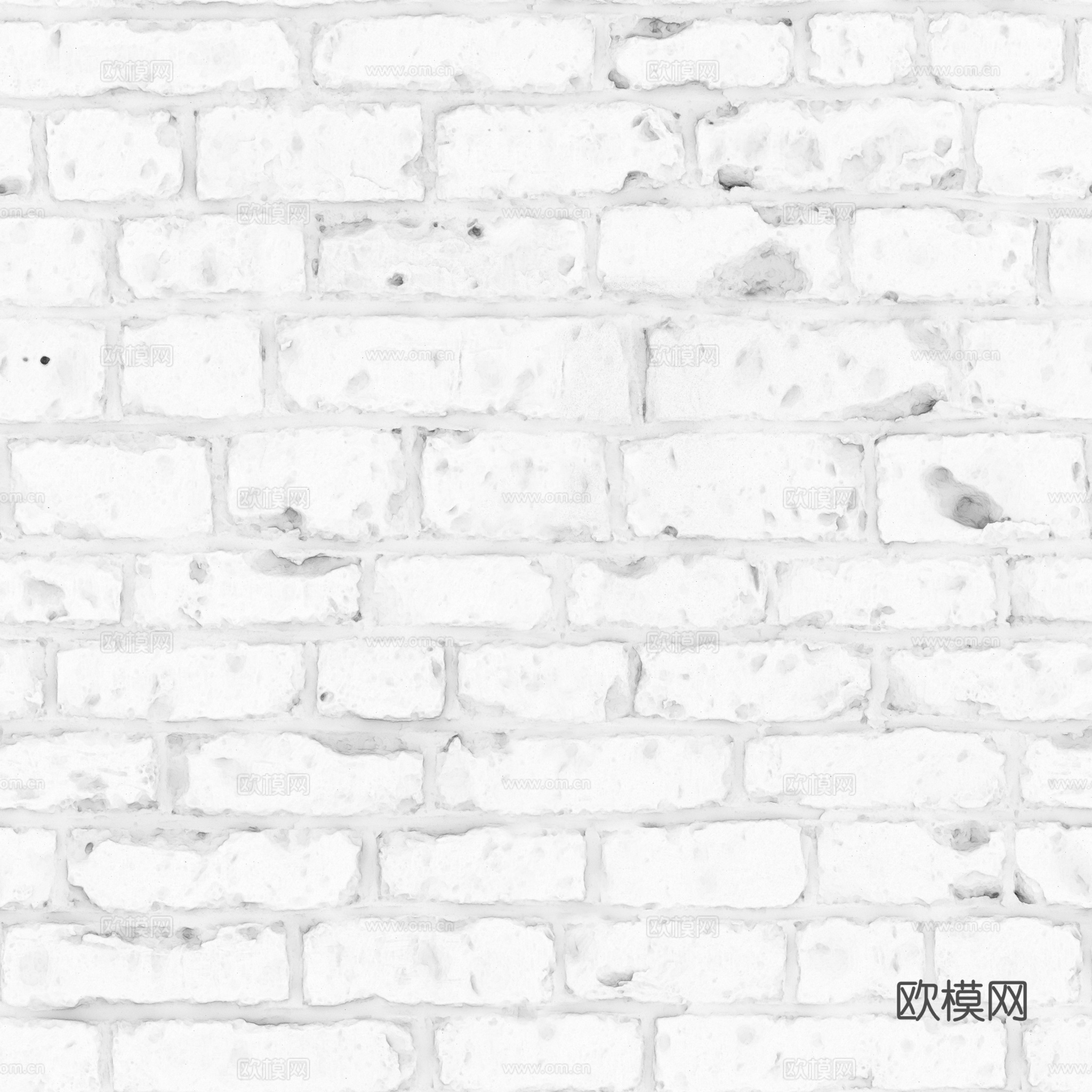无缝老旧墙砖户外砖 PBR材质贴图 2k