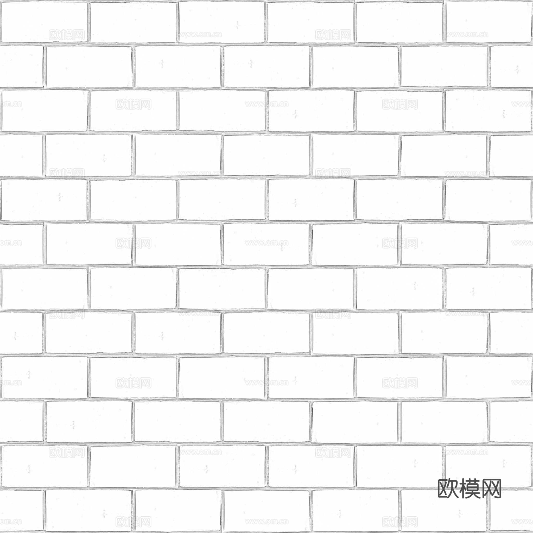 无缝红砖砖墙砖地 PBR材质贴图 2k