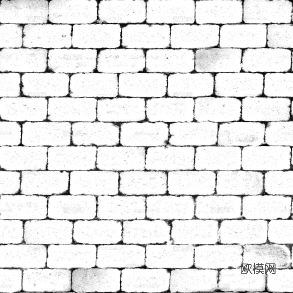 无缝灰色户外砖铺路石铺路砖 PBR材质贴图 1k