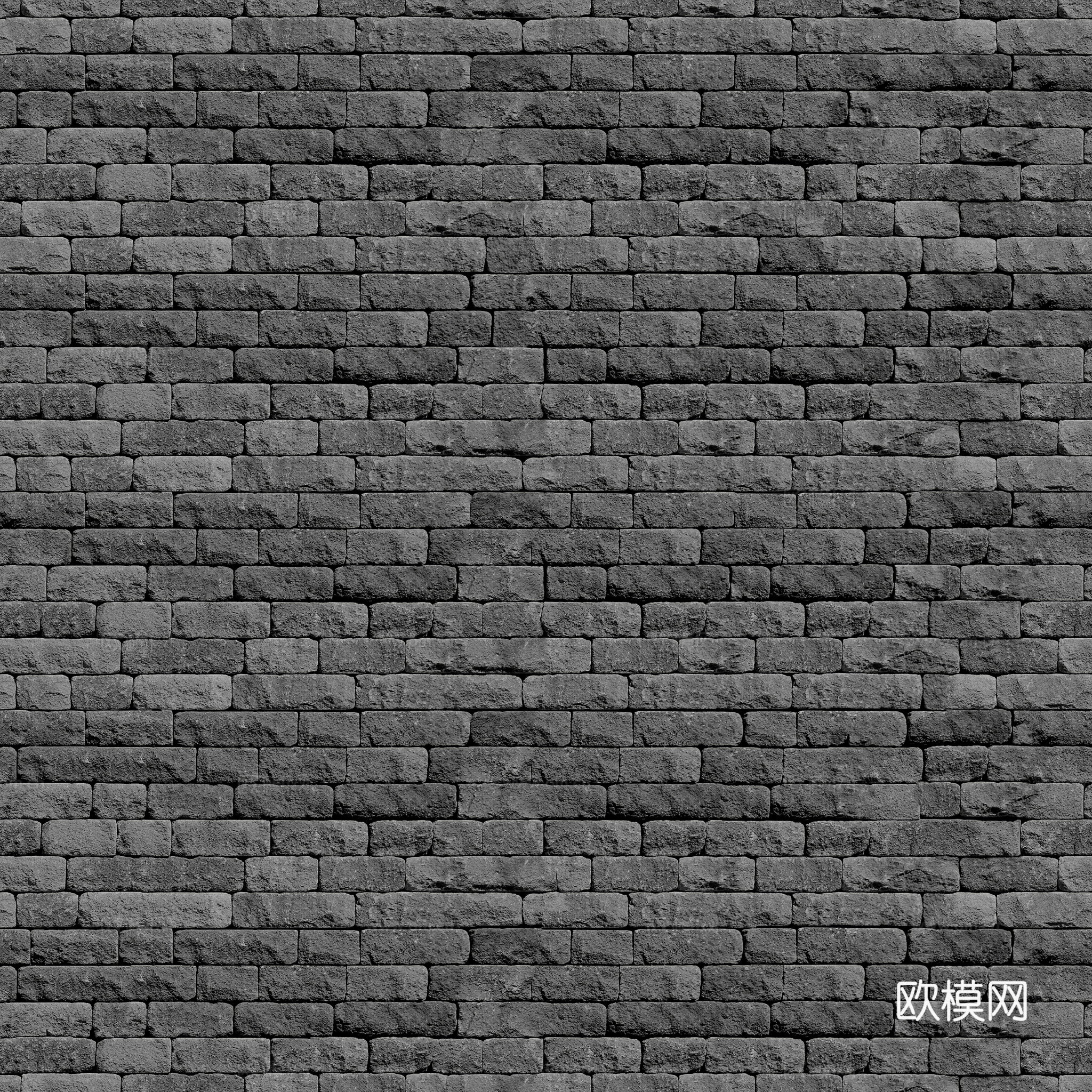 无缝土黄色墙砖水泥砖户外砖 PBR材质贴图 2k