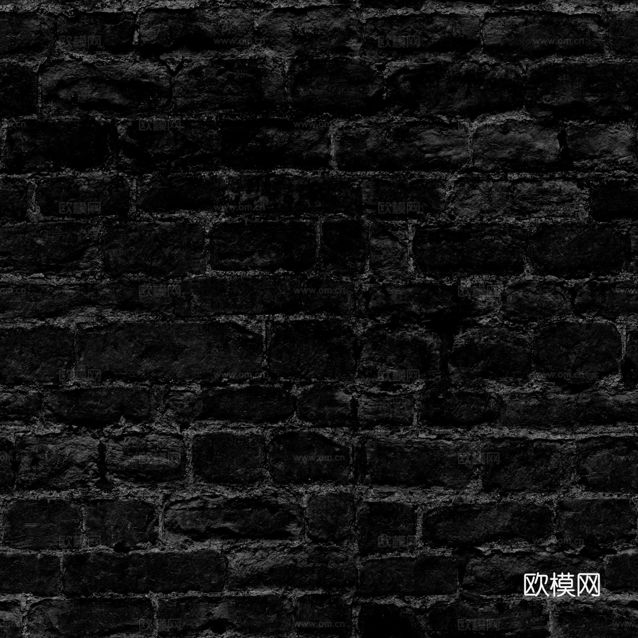 无缝破旧墙砖户外砖 PBR材质贴图 2k