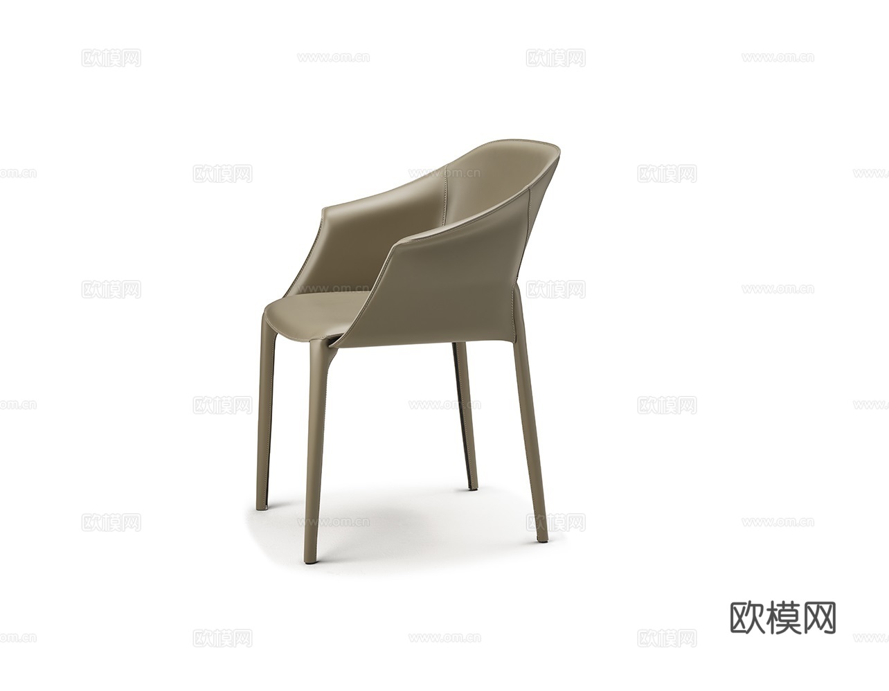 Cattelan Italia 意式餐椅3d模型下载（渲染图1）