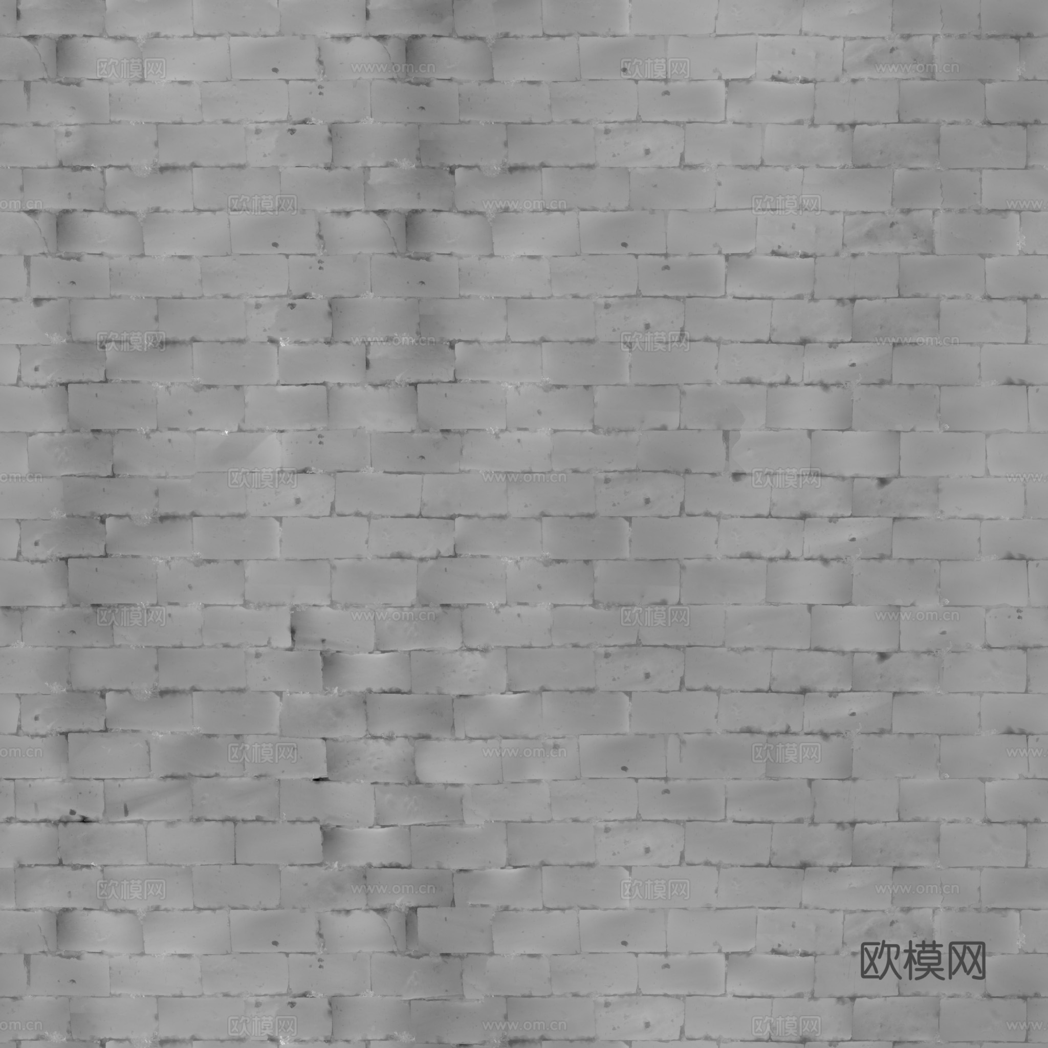 无缝红砖砖墙砖地老旧红砖 PBR材质贴图 2k