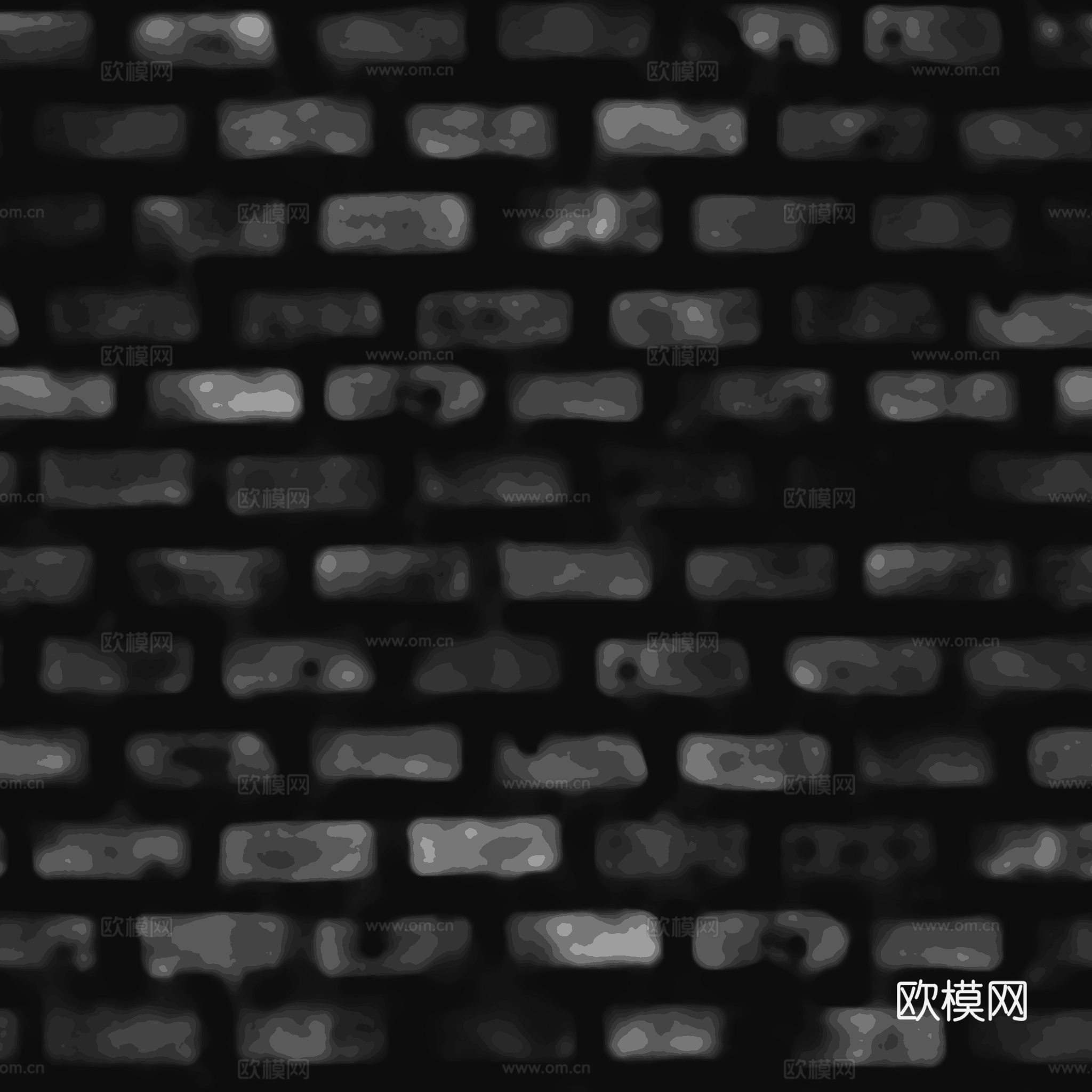 无缝老旧青砖石砖地砖户外砖 PBR材质贴图 2k