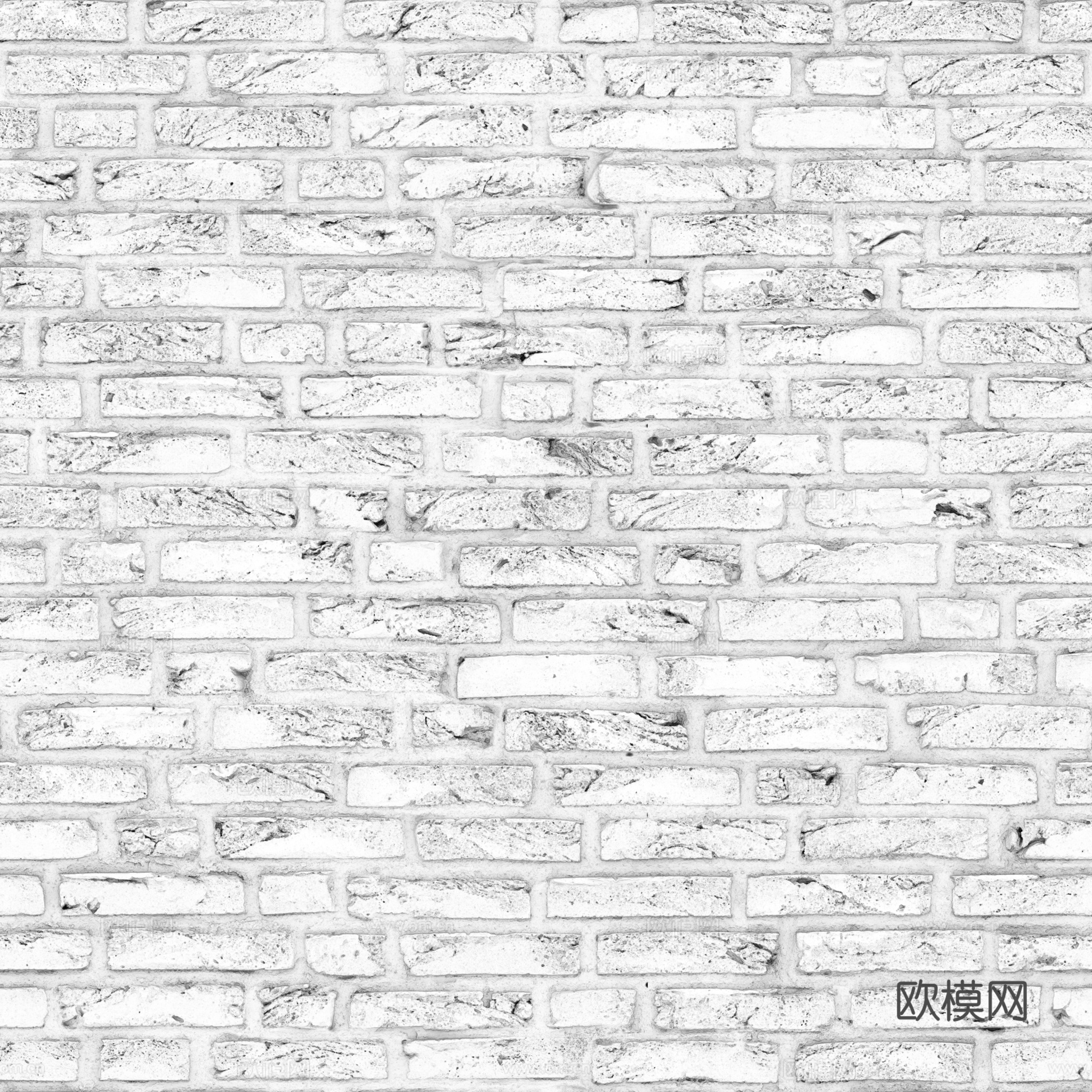 无缝破旧砖墙砖地 PBR材质贴图 2k