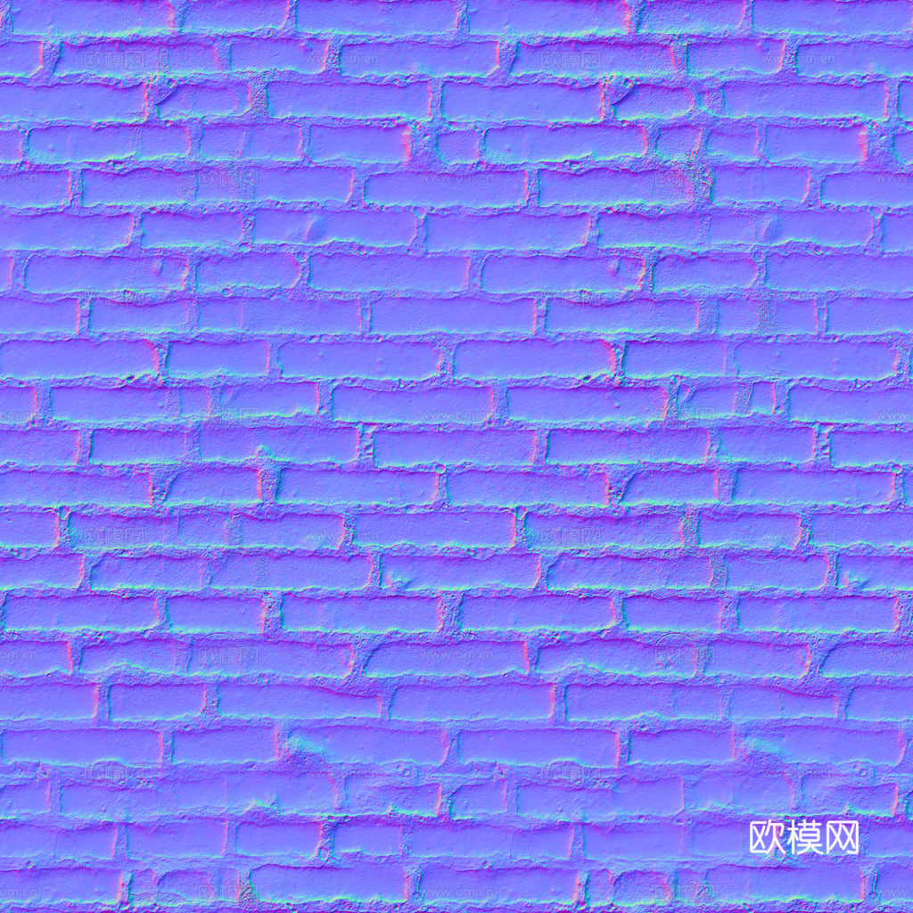 无缝红砖青砖户外砖铺路石铺路砖 PBR材质贴图 1k