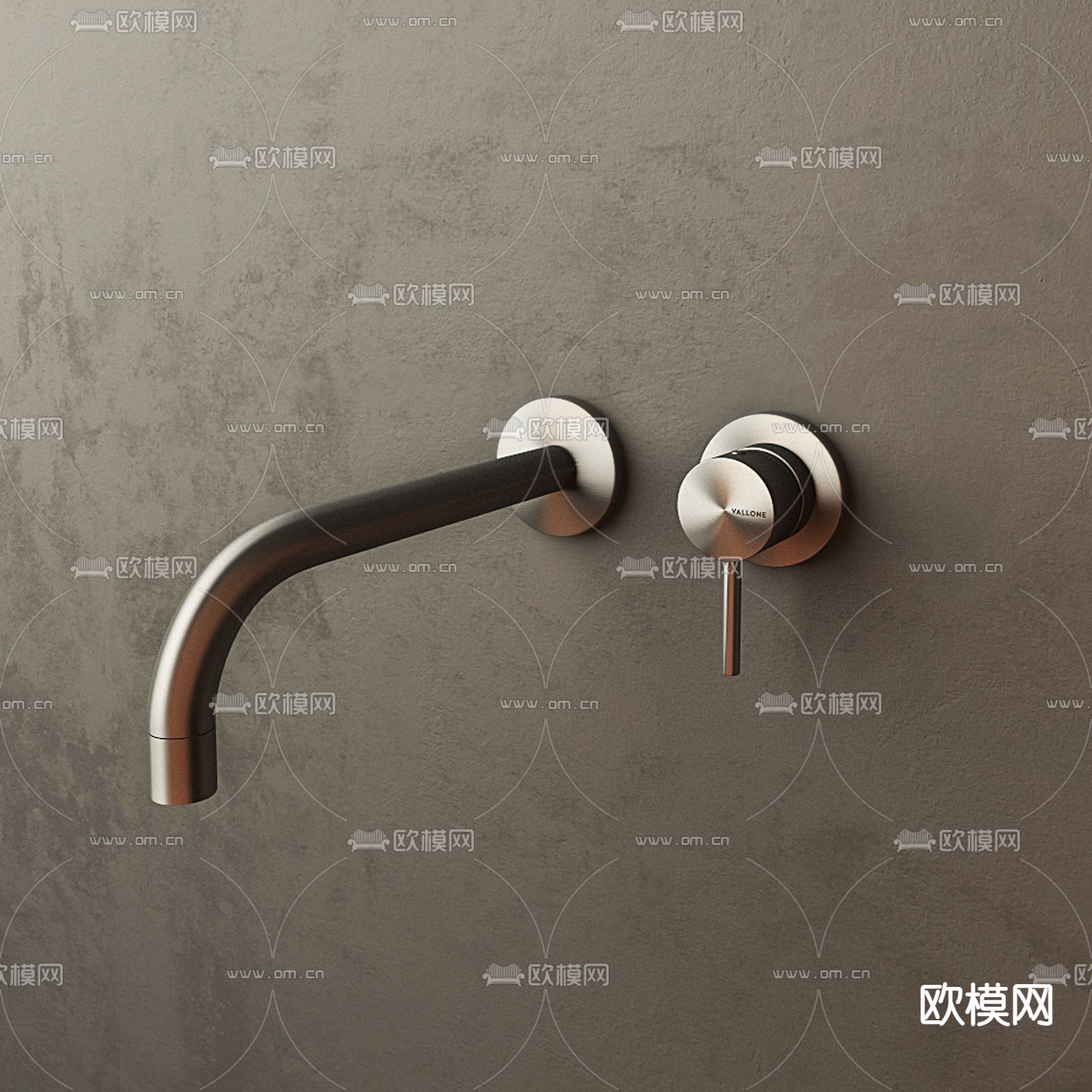 现代水龙头su模型