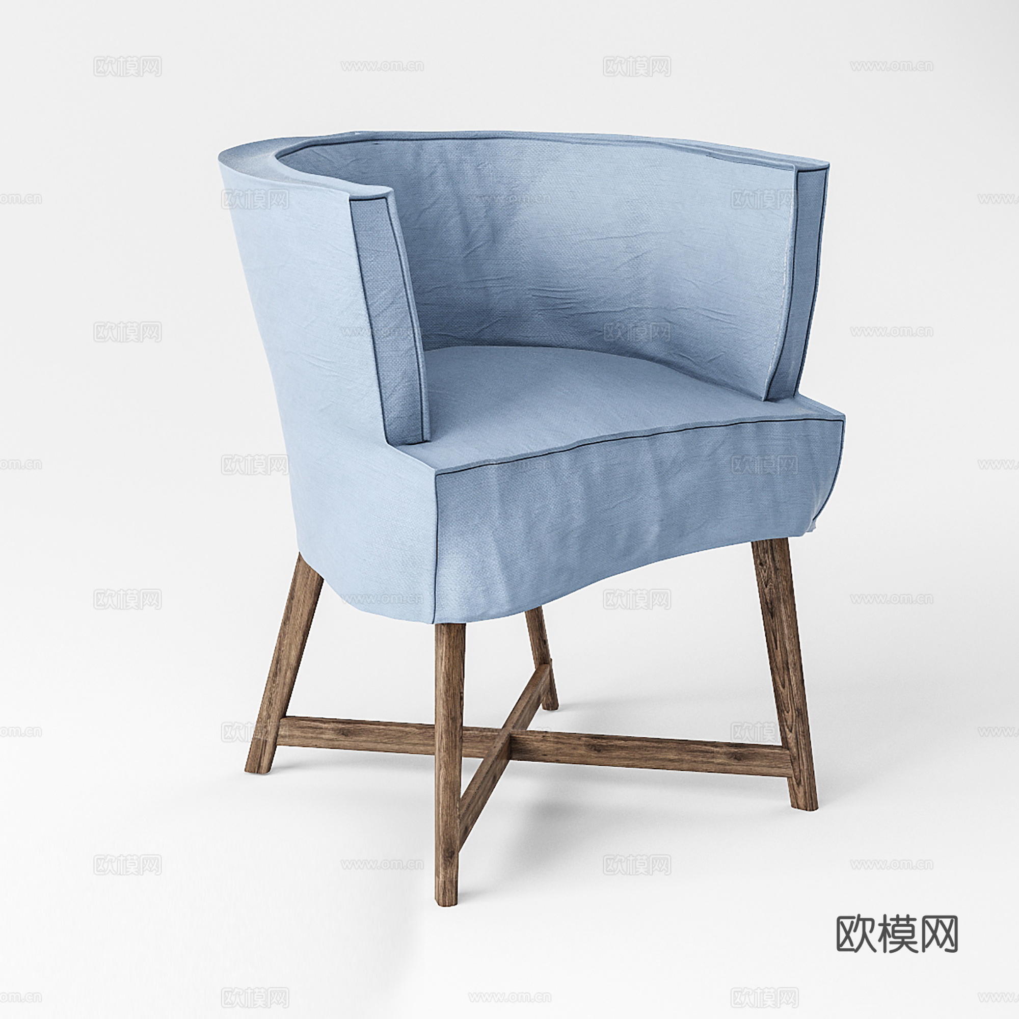 现代休闲椅  布椅  书椅 单椅 餐椅su模型