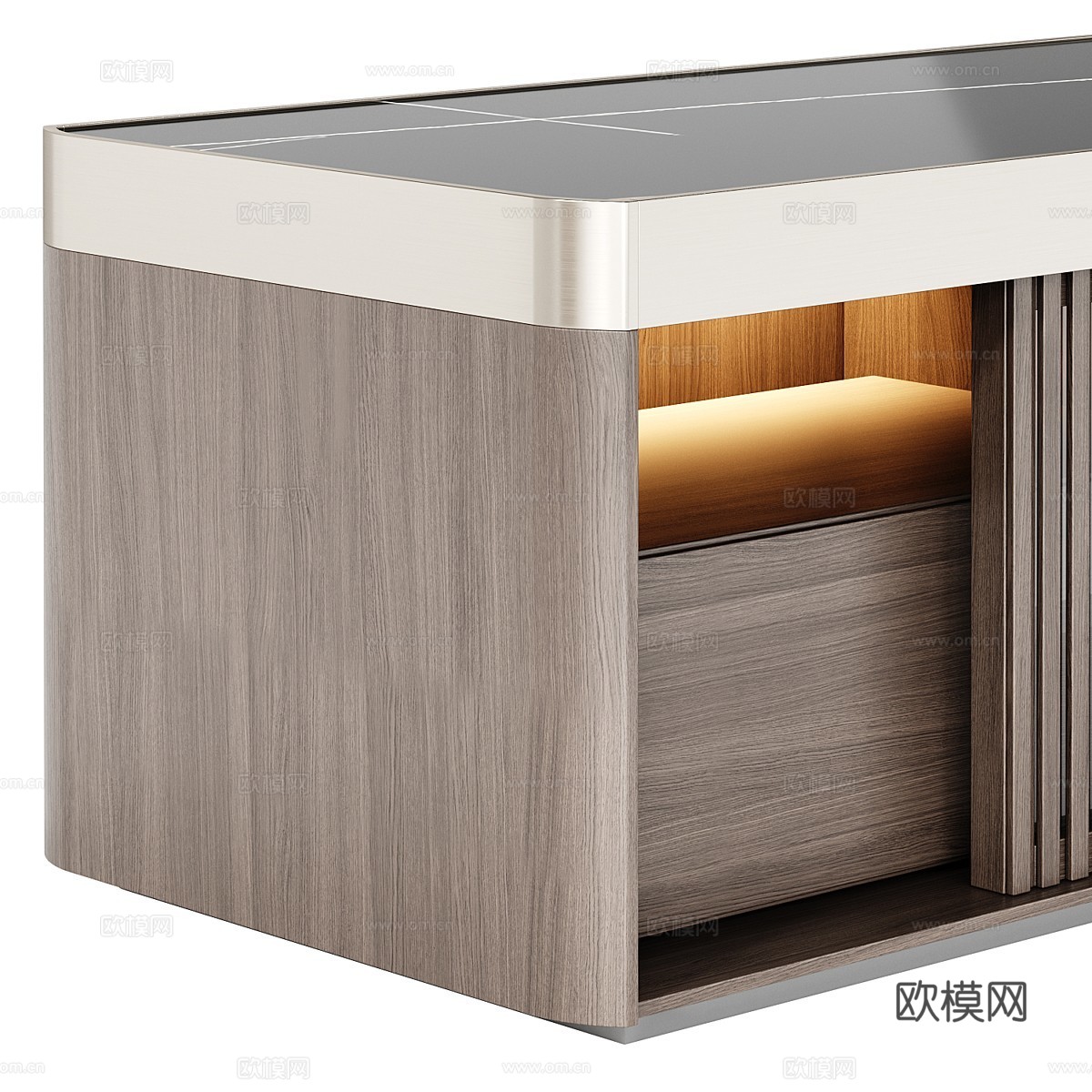 现代意式 Molteni 电视柜3d模型