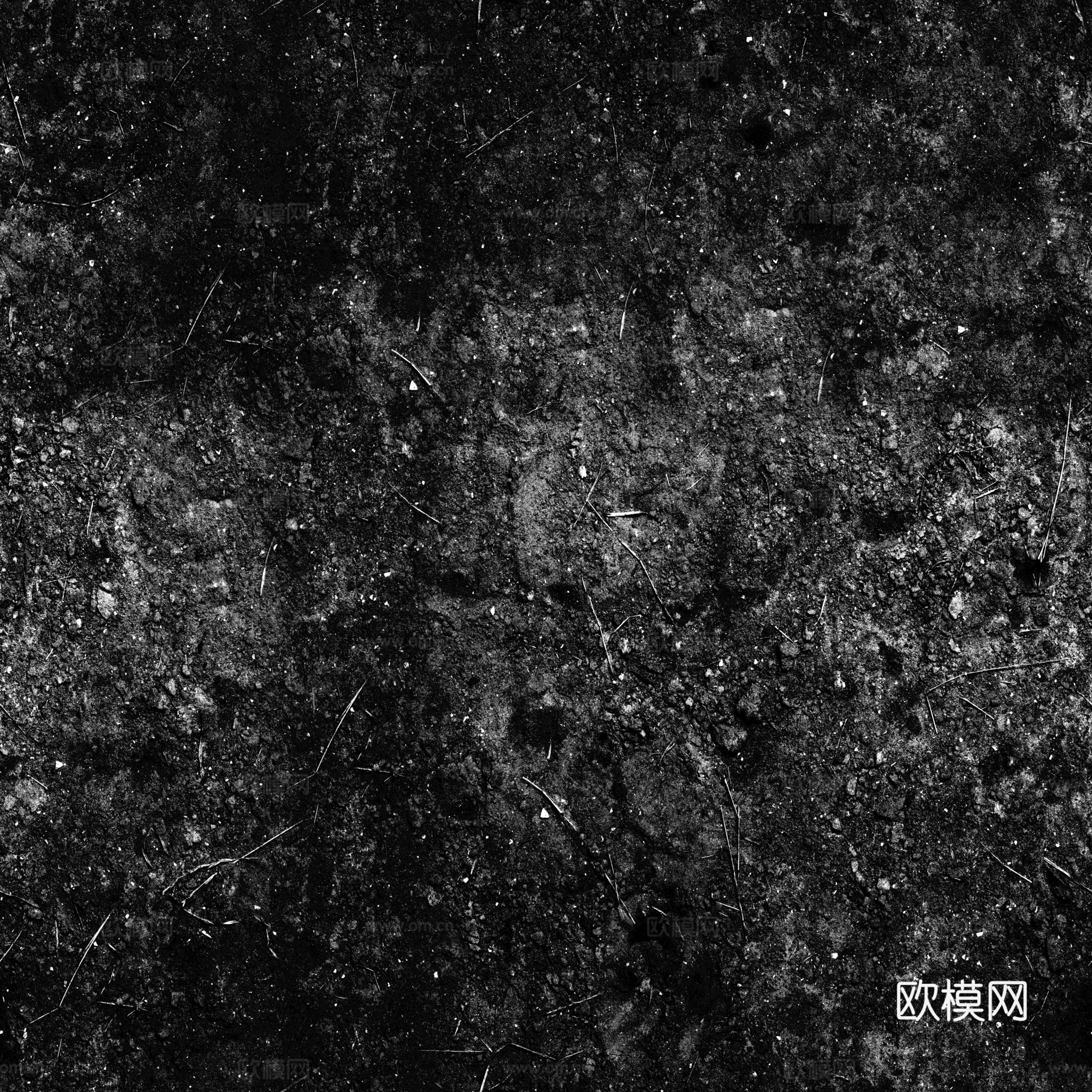 泥地土地自然地面地表 PBR材质贴图 2K