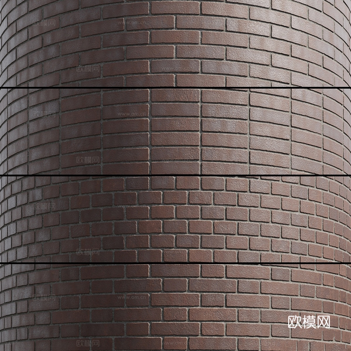 砖棕色3d模型
