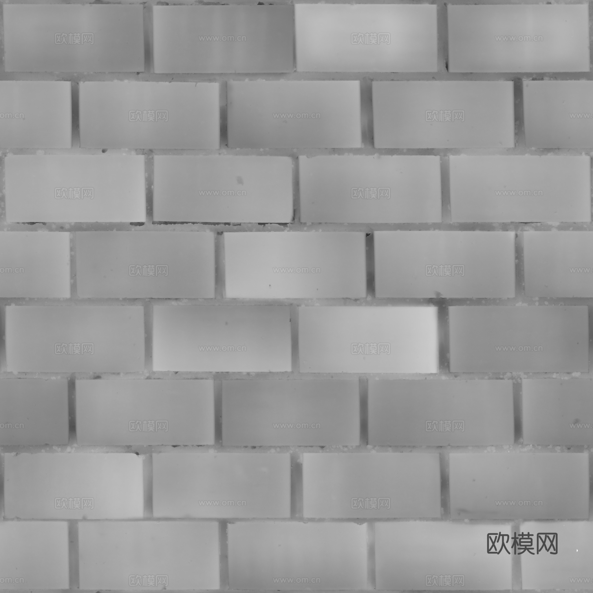 无缝红砖砖墙砖地 PBR材质贴图 2k