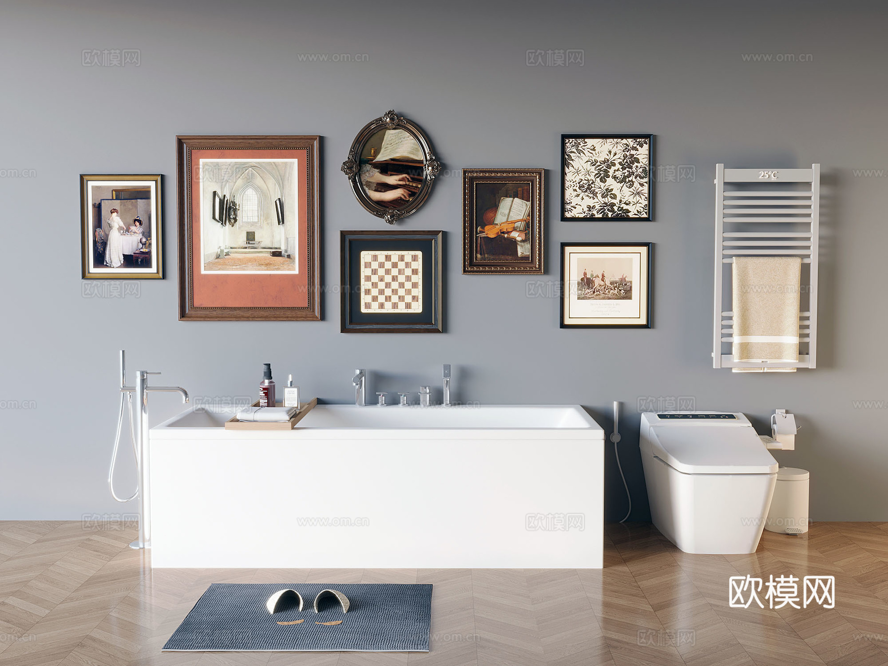 浴缸3d模型下载