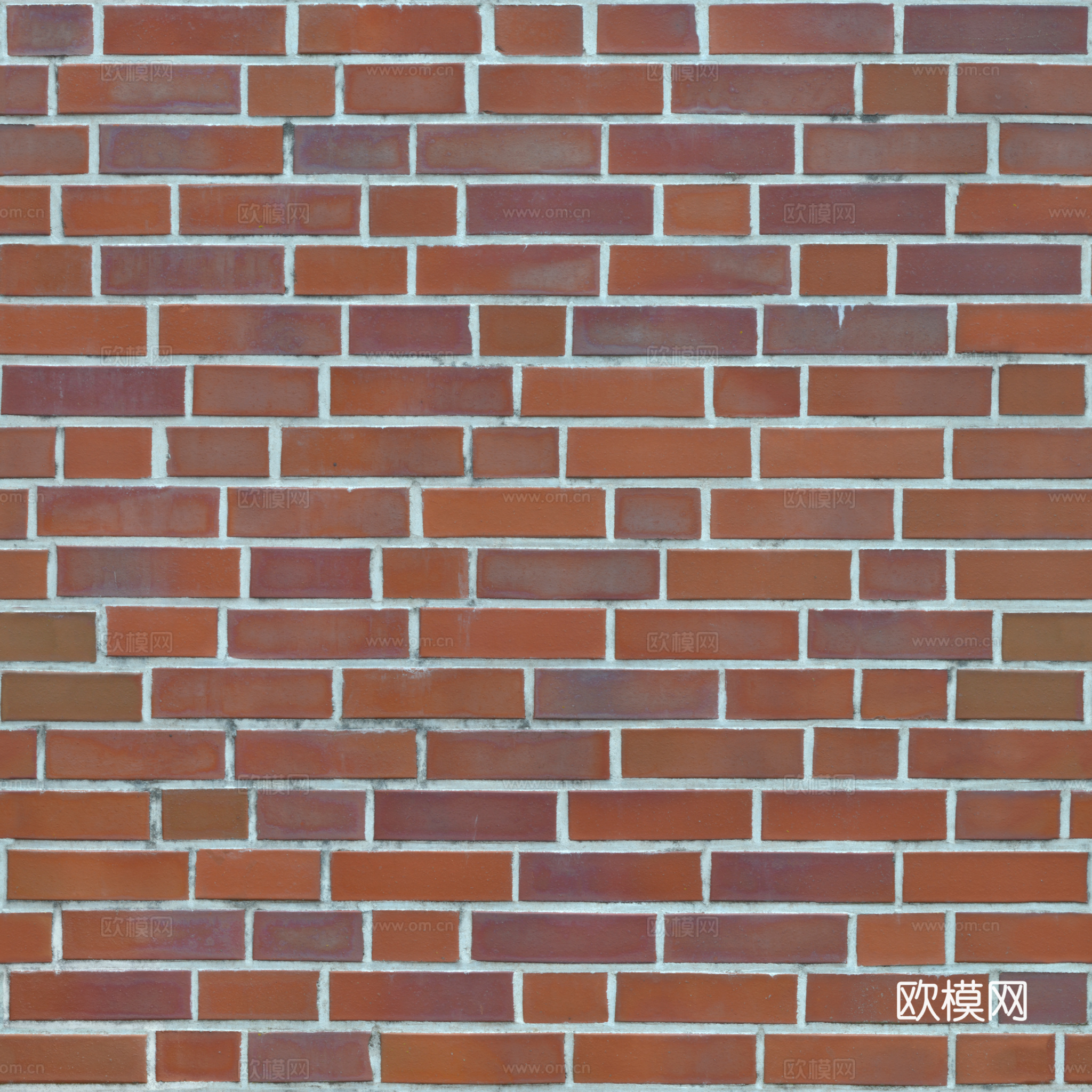 无缝红砖砖墙 PBR材质贴图 2k