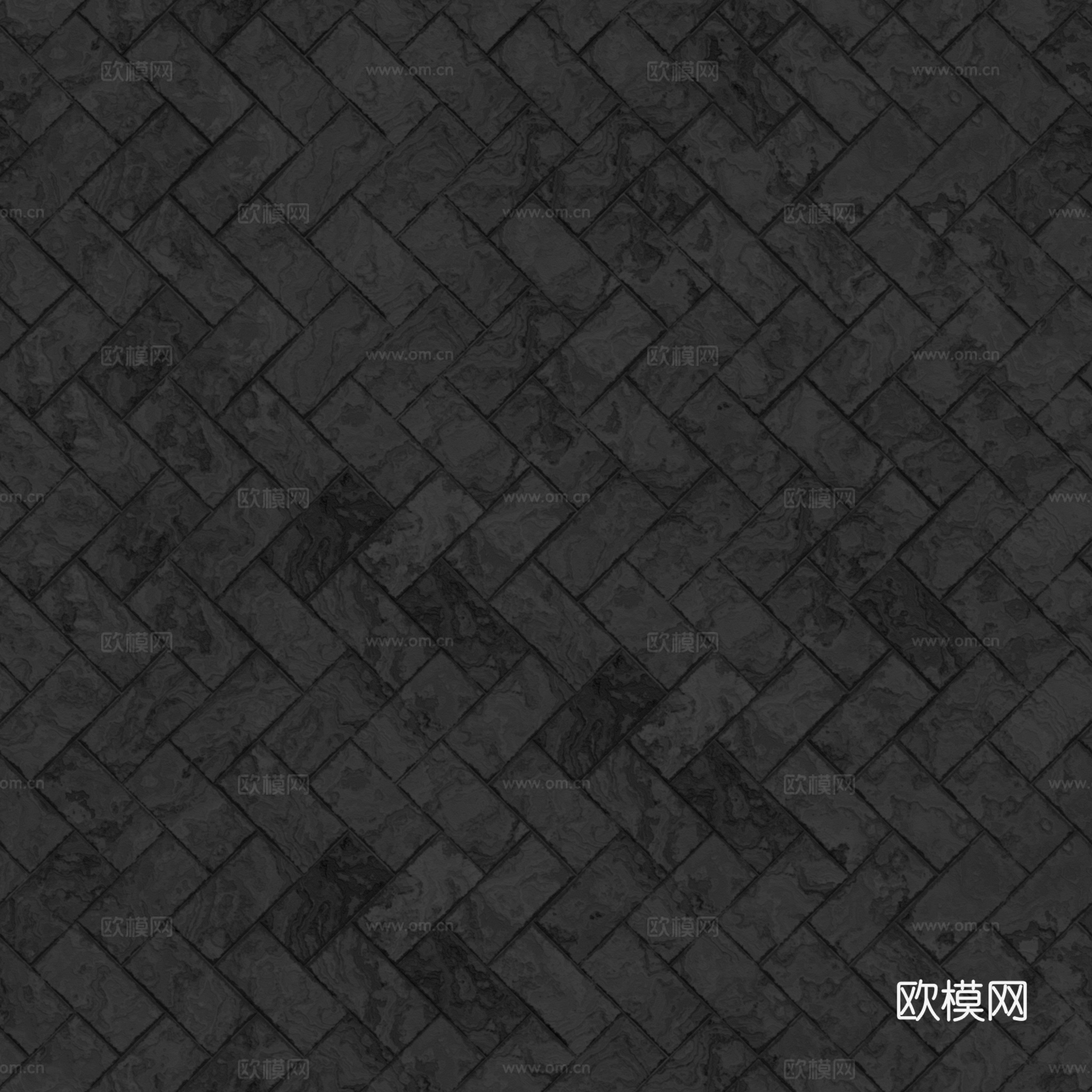 无缝红砖石砖地砖户外砖 PBR材质贴图 2k
