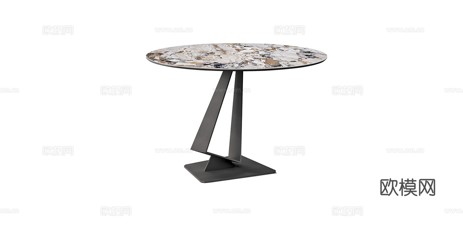 Cattelan Italia 意式圆餐桌3d模型下载