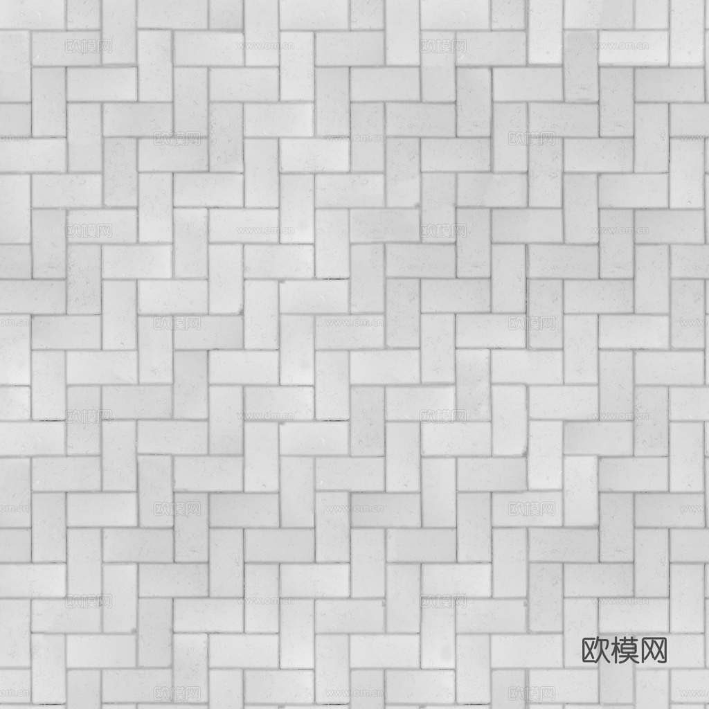 无缝土色水泥砖户外砖铺路石铺路砖 PBR材质贴图 1k