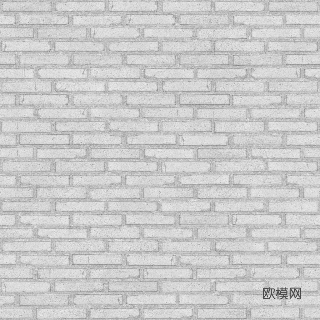 无缝红砖砖墙 PBR材质贴图 1k