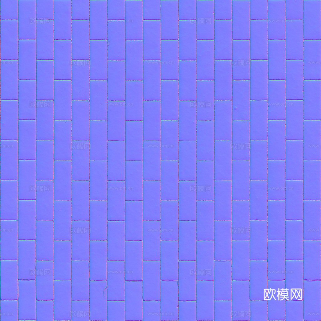 无缝灰色户外砖铺路石铺路砖 PBR材质贴图 1k