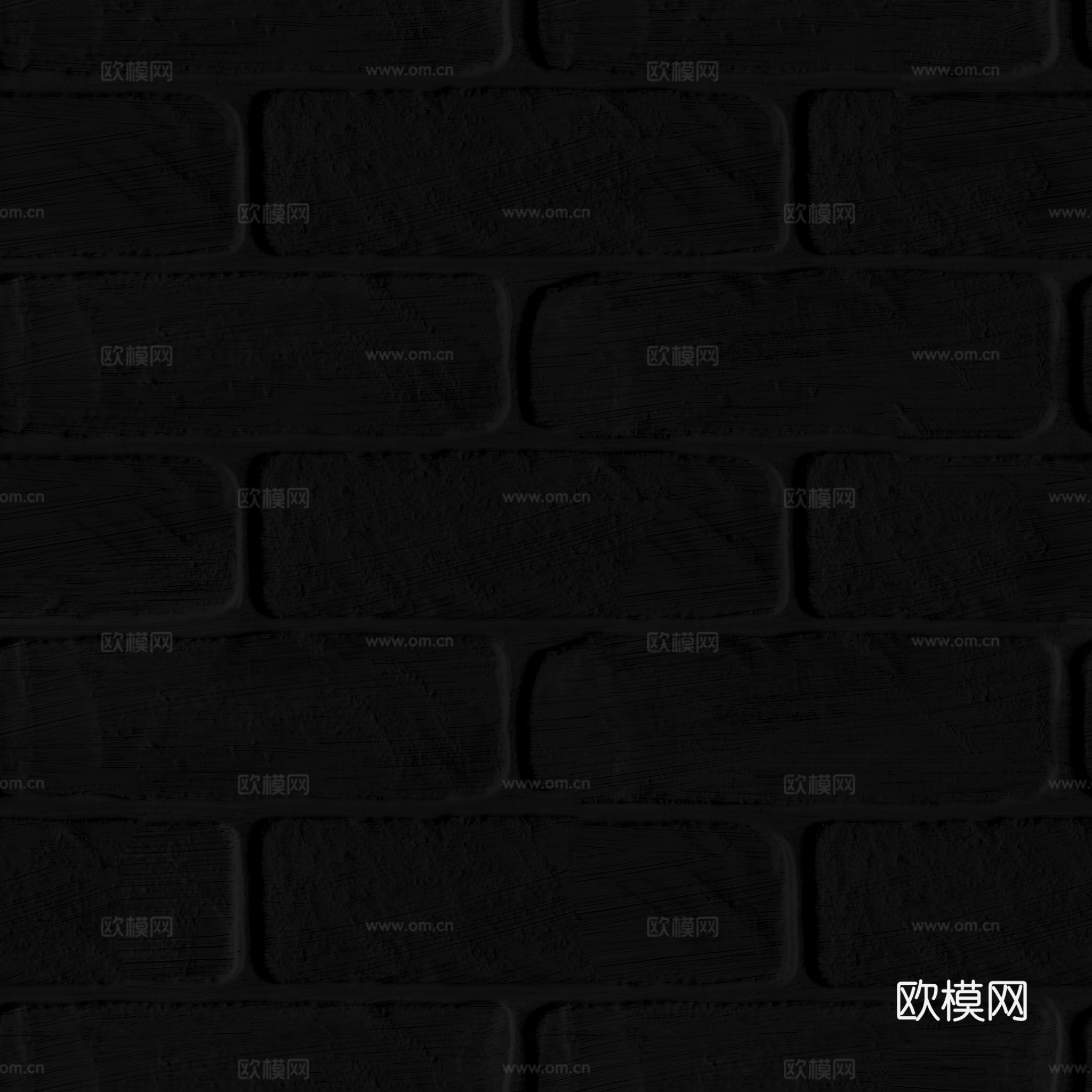 无缝白色墙砖户外砖 PBR材质贴图 2k