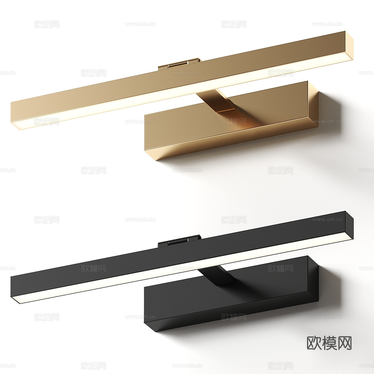 现代轻奢壁画灯 镜前灯3d模型下载（渲染图3）