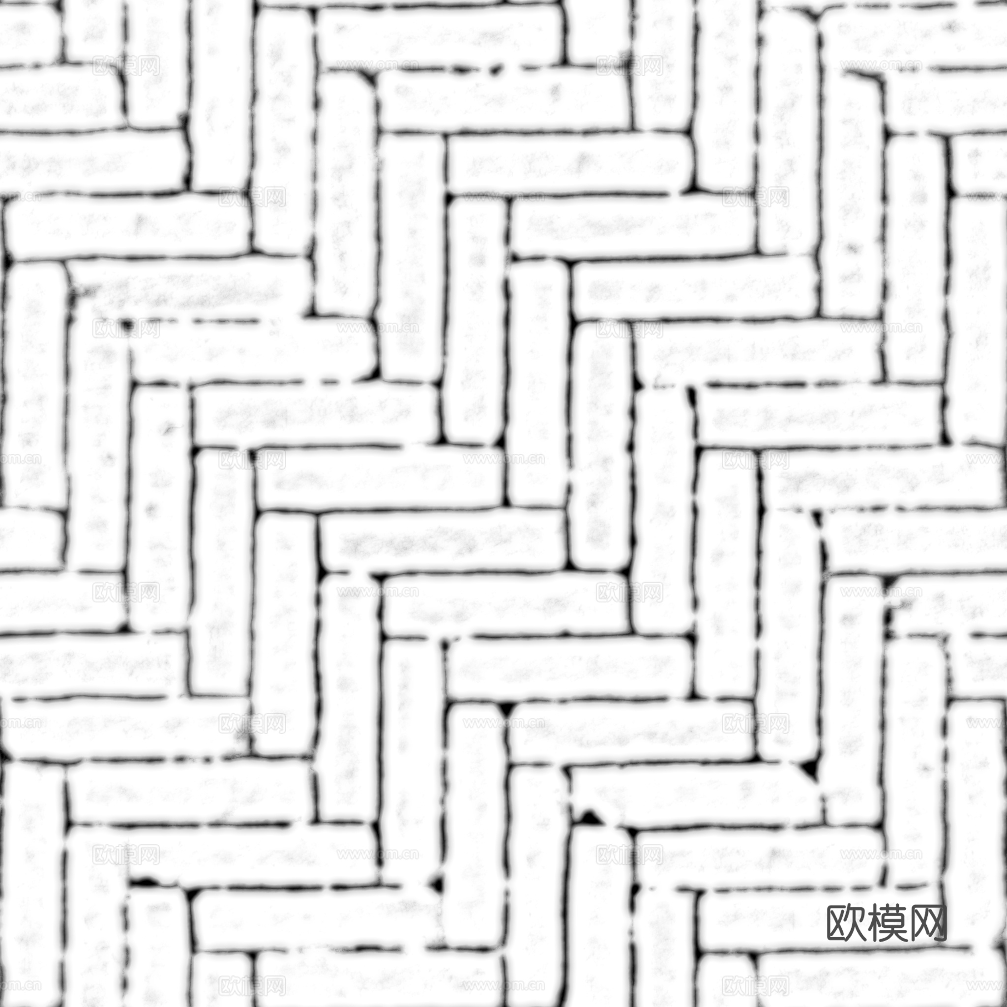 无缝水泥砖地砖户外砖 PBR材质贴图 2k