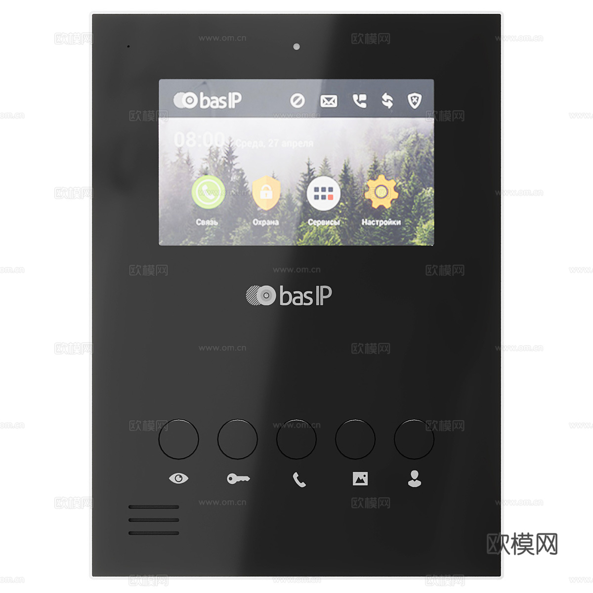 现代楼宇对讲机 可视对讲机3d模型
