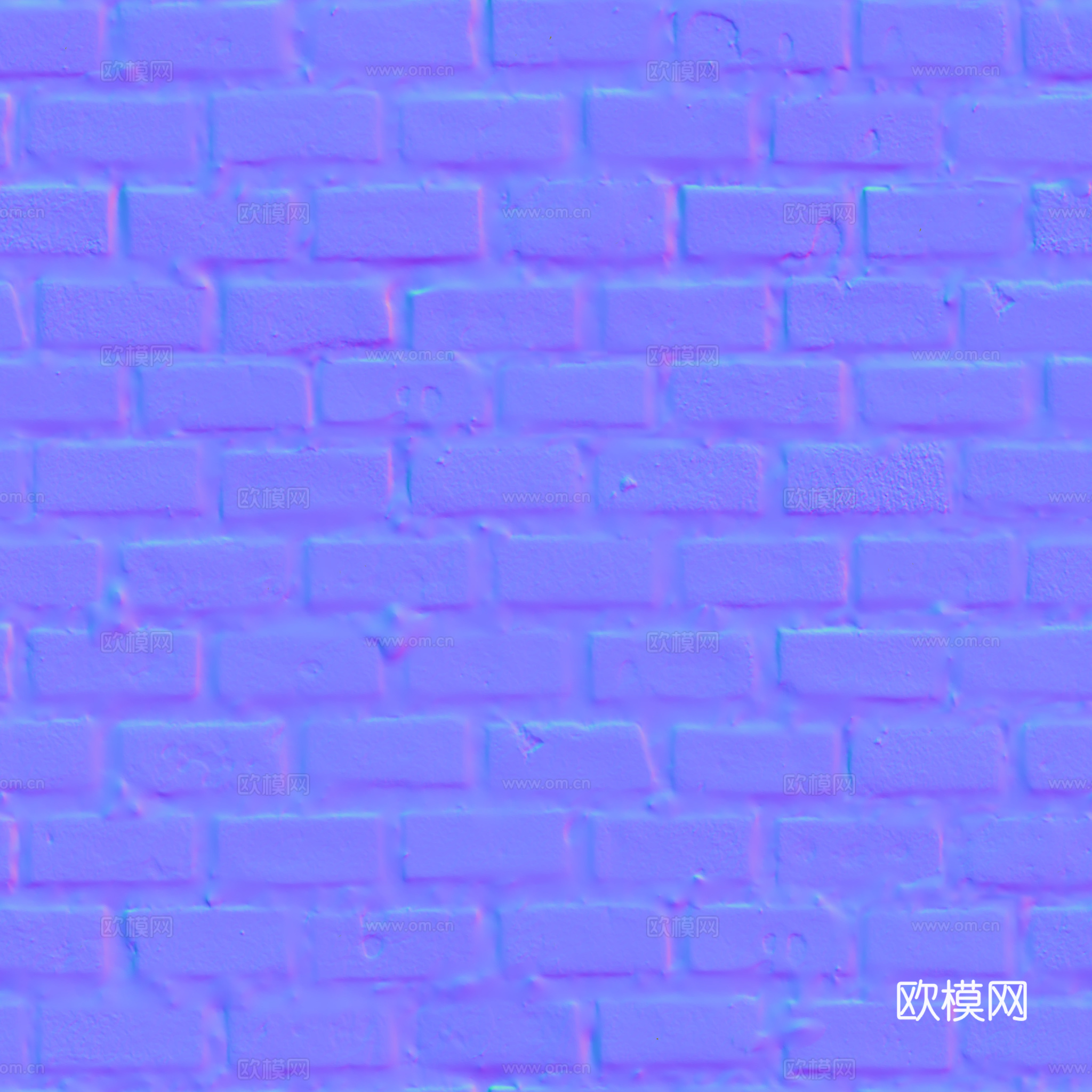 无缝老旧青砖石砖地砖户外砖 PBR材质贴图 2k