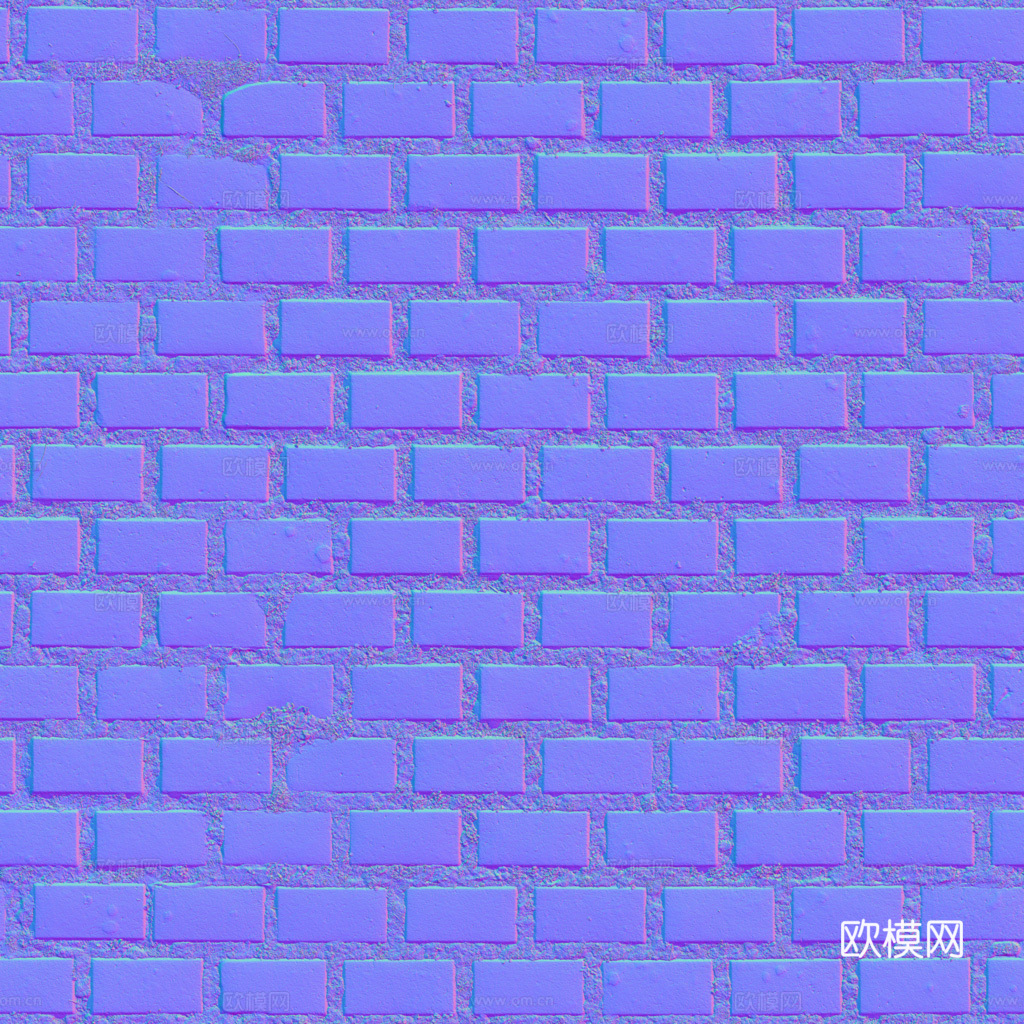 无缝灰色户外砖铺路石铺路砖 PBR材质贴图 1k