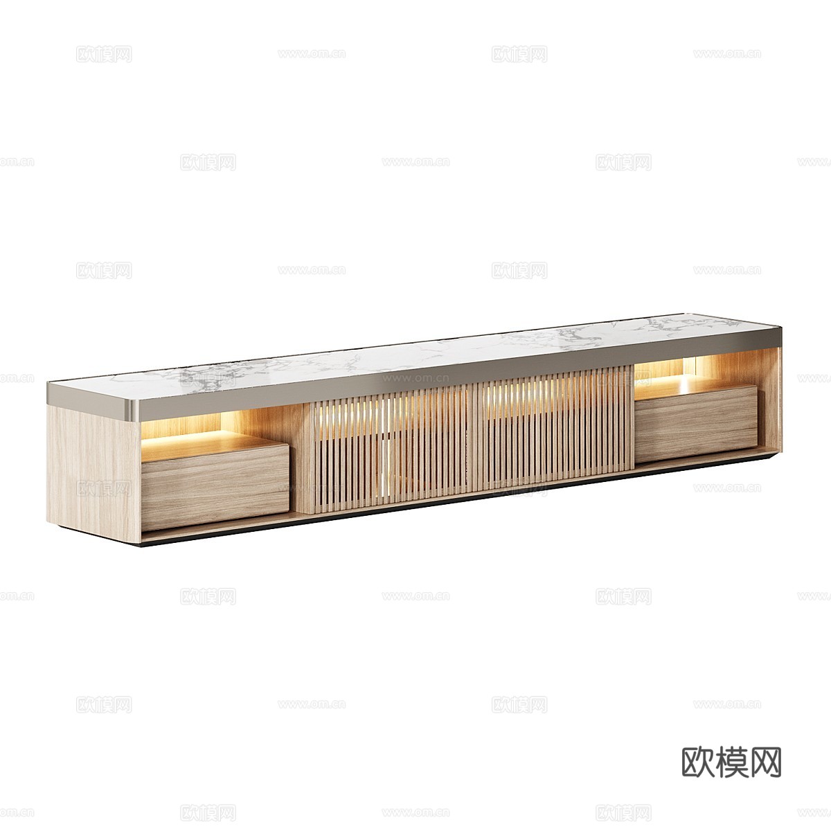 现代意式 Molteni 电视柜3d模型