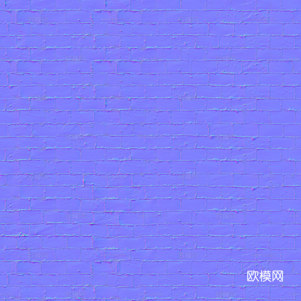 无缝红砖砖墙砖地老旧红砖 PBR材质贴图 1k