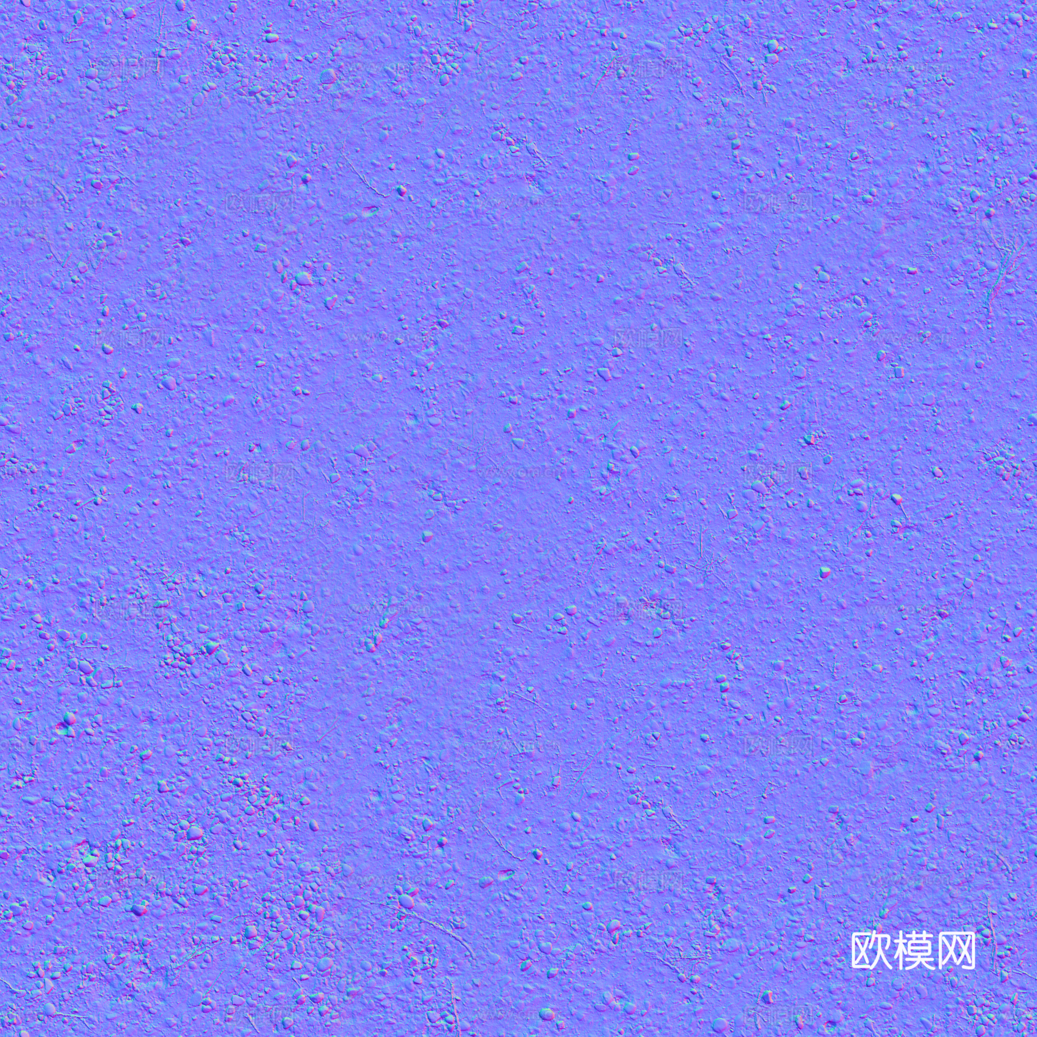 沙石地沙土地泥地碎石地自然地面地表 PBR材质贴图 2K