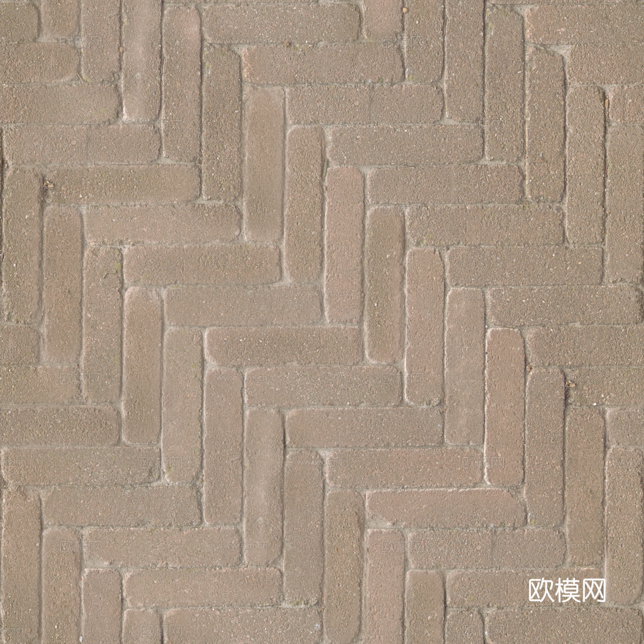 无缝水泥砖地砖户外砖 PBR材质贴图 2k