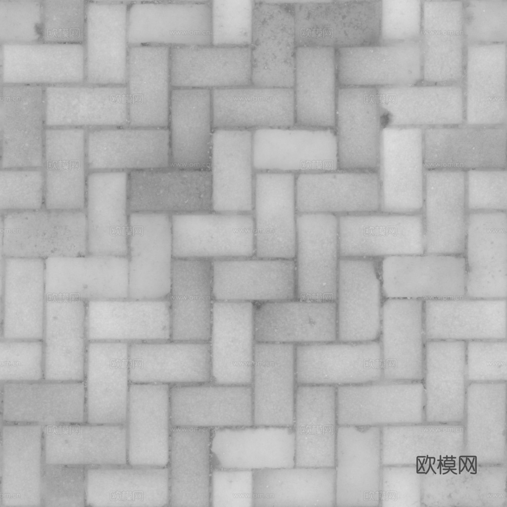 无缝灰色青砖户外砖铺路石铺路砖 PBR材质贴图 1k