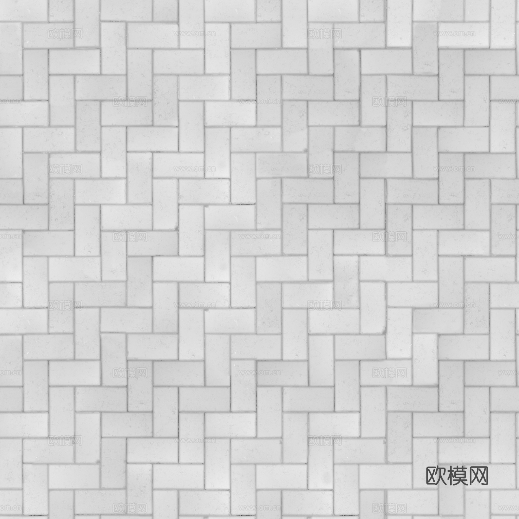 无缝土色水泥砖户外砖铺路石铺路砖 PBR材质贴图 2k