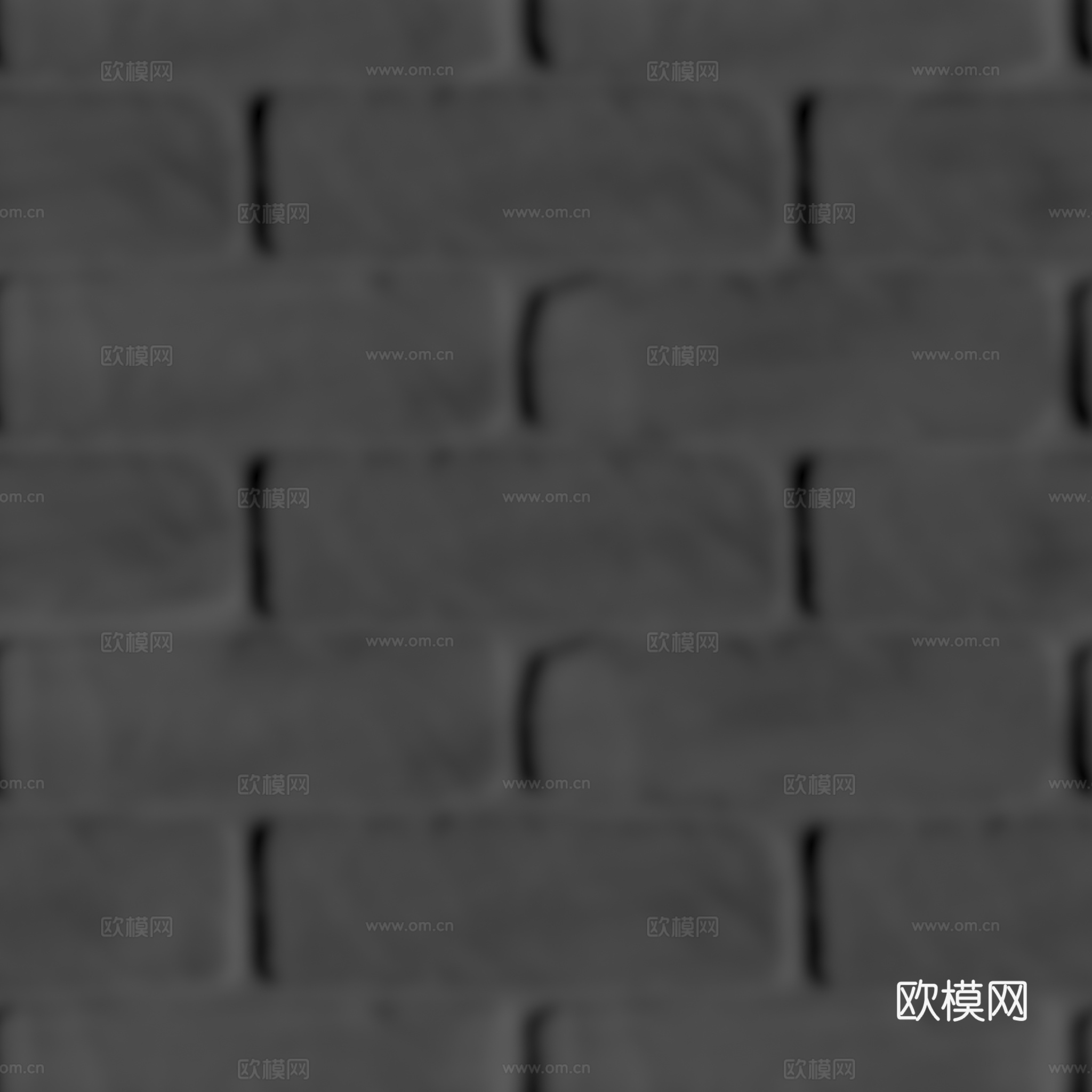 无缝白色墙砖户外砖 PBR材质贴图 2k
