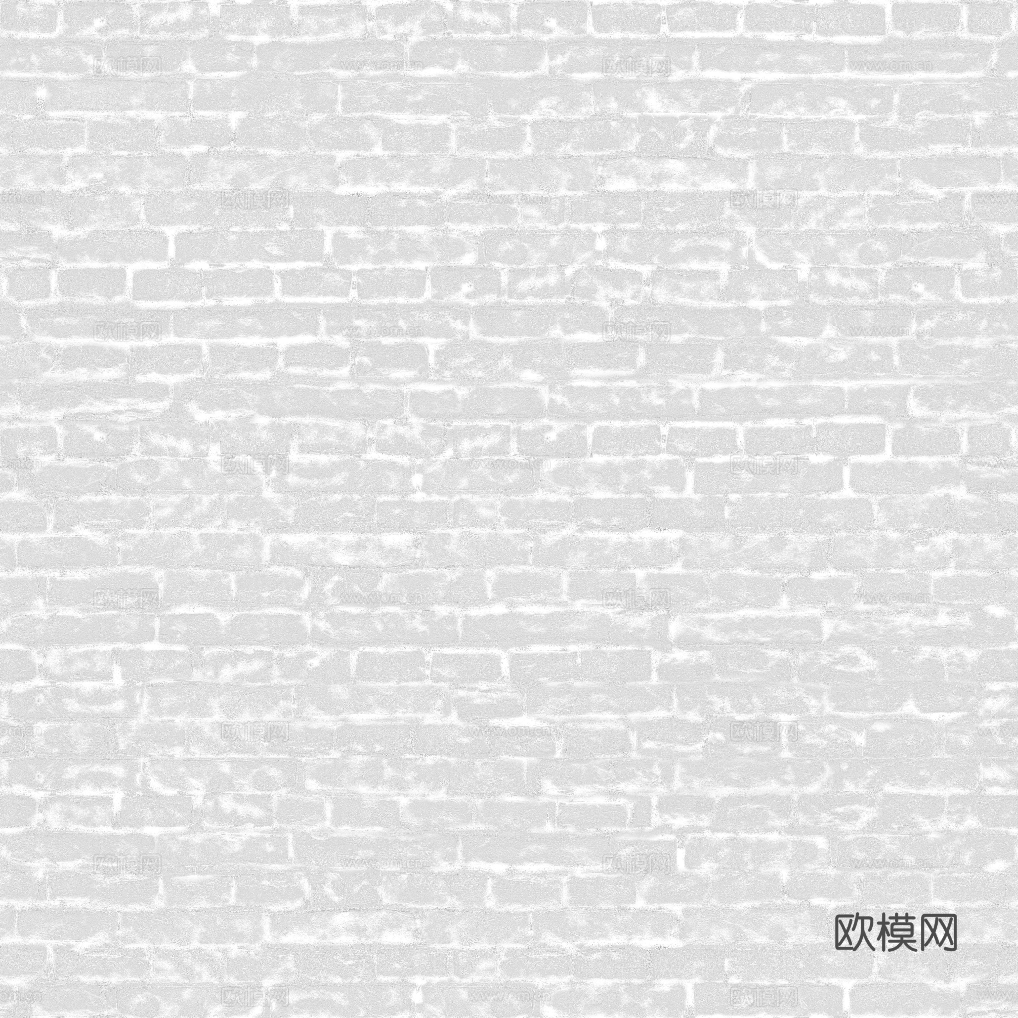 无缝破旧红砖墙砖户外砖 PBR材质贴图 4k