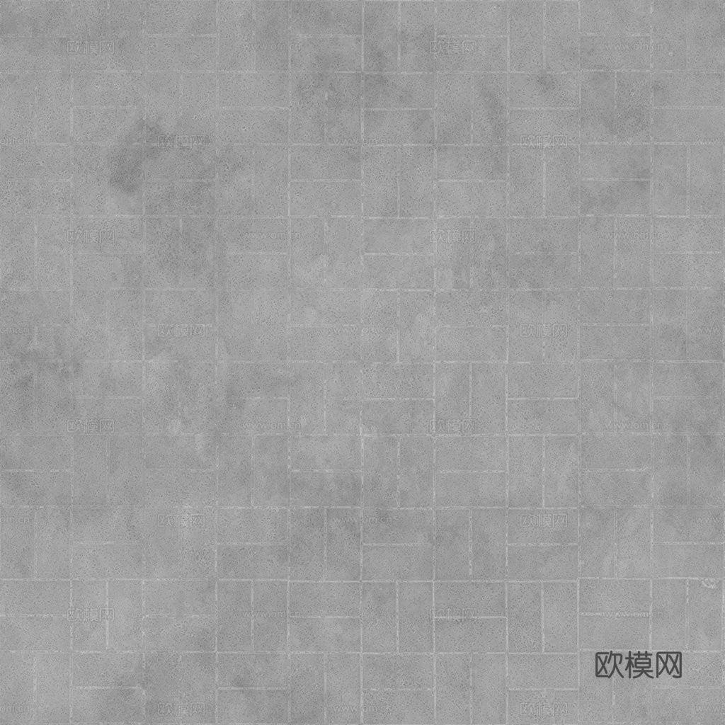 无缝水泥砖户外砖铺路石铺路砖 PBR材质贴图 1k