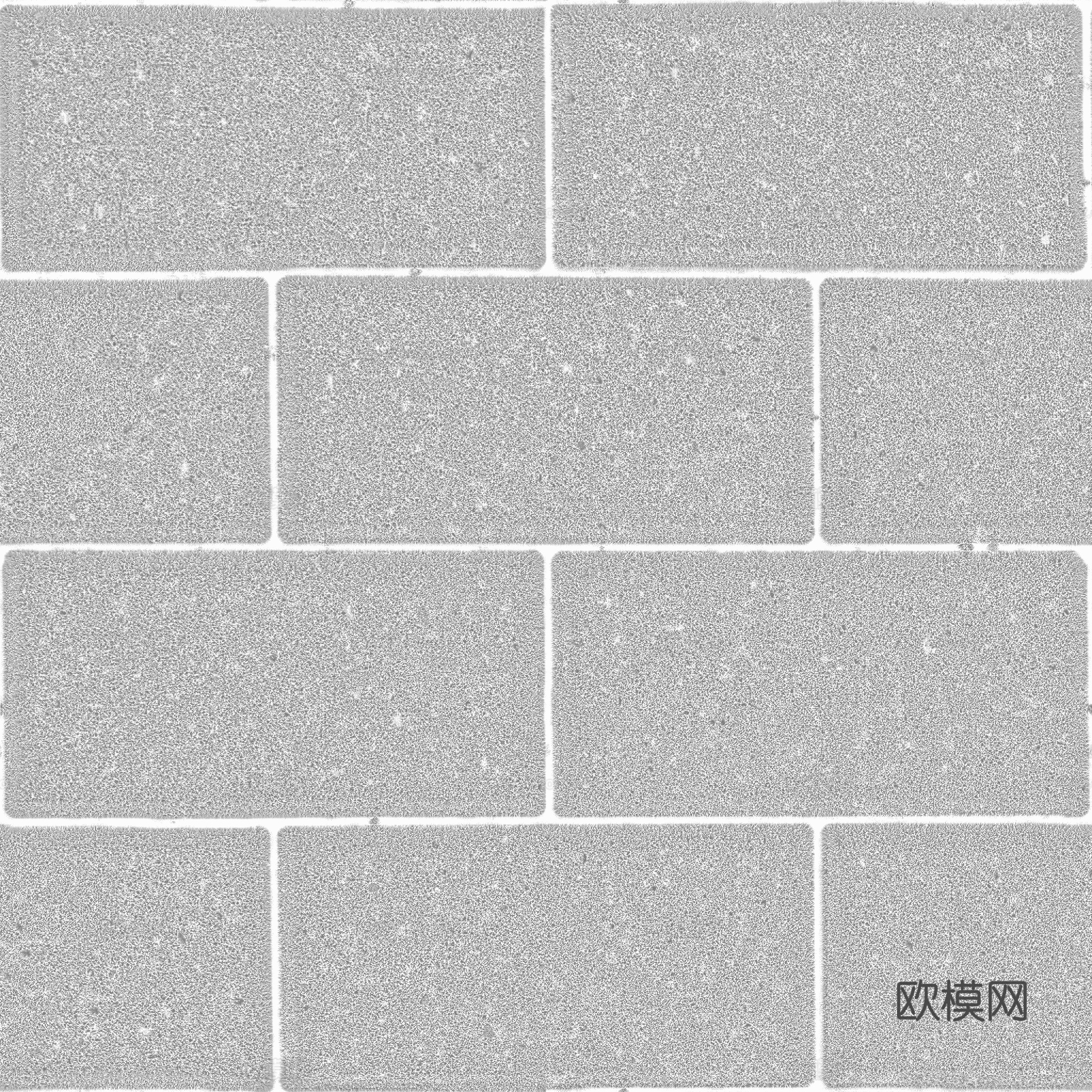无缝水泥砖地砖户外砖 PBR材质贴图 2k