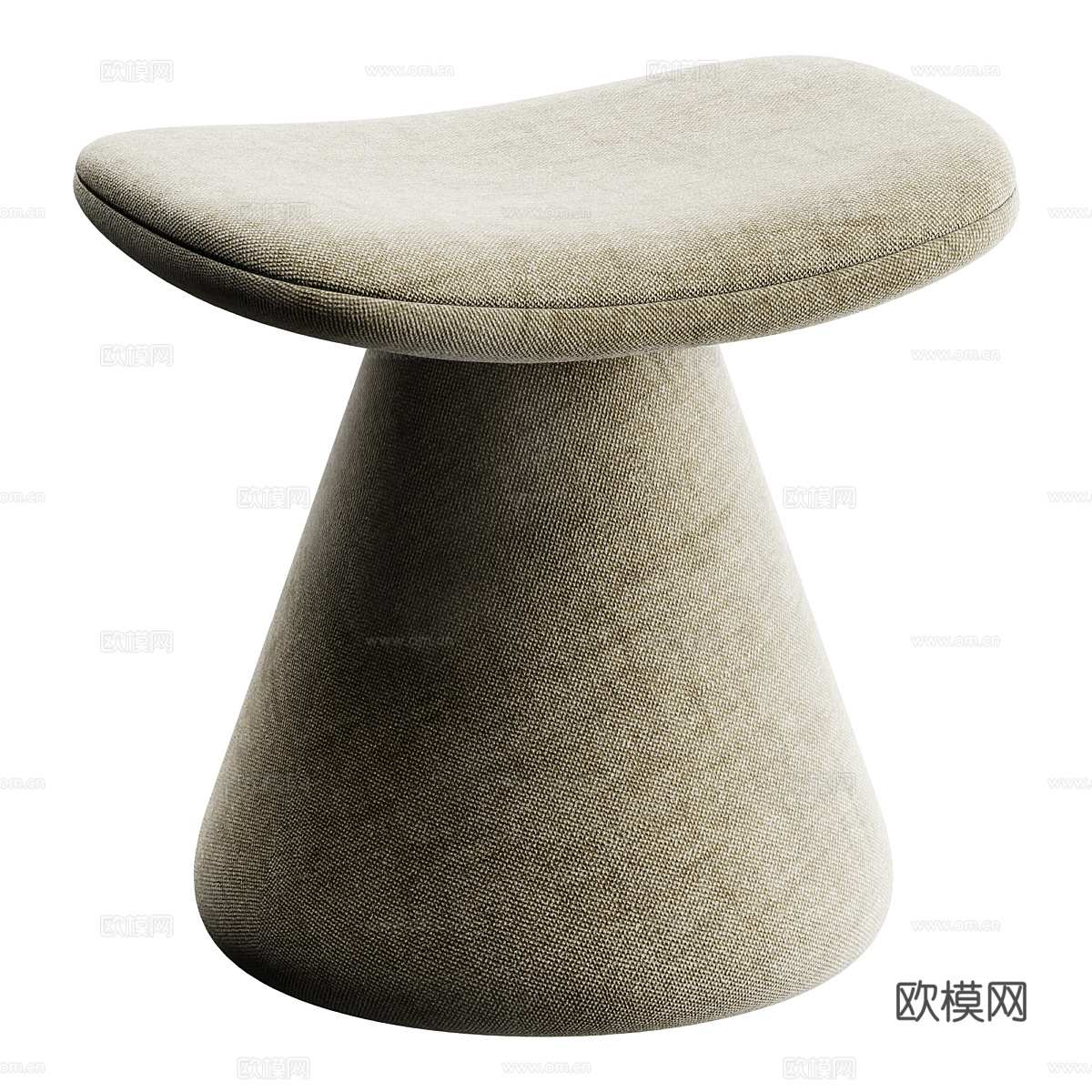 现代布艺凳子3d模型