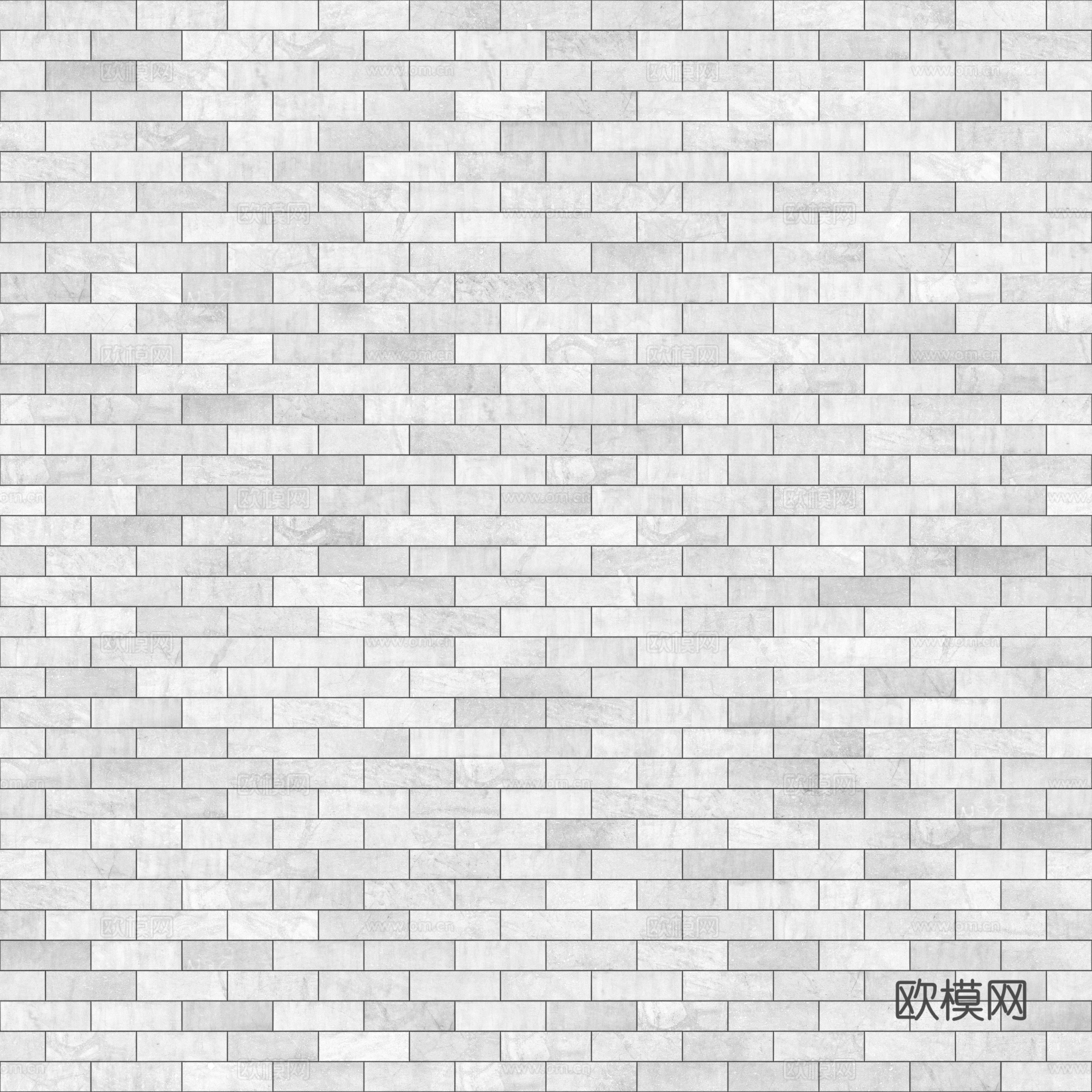 无缝石砖墙砖地砖户外砖 PBR材质贴图 4k